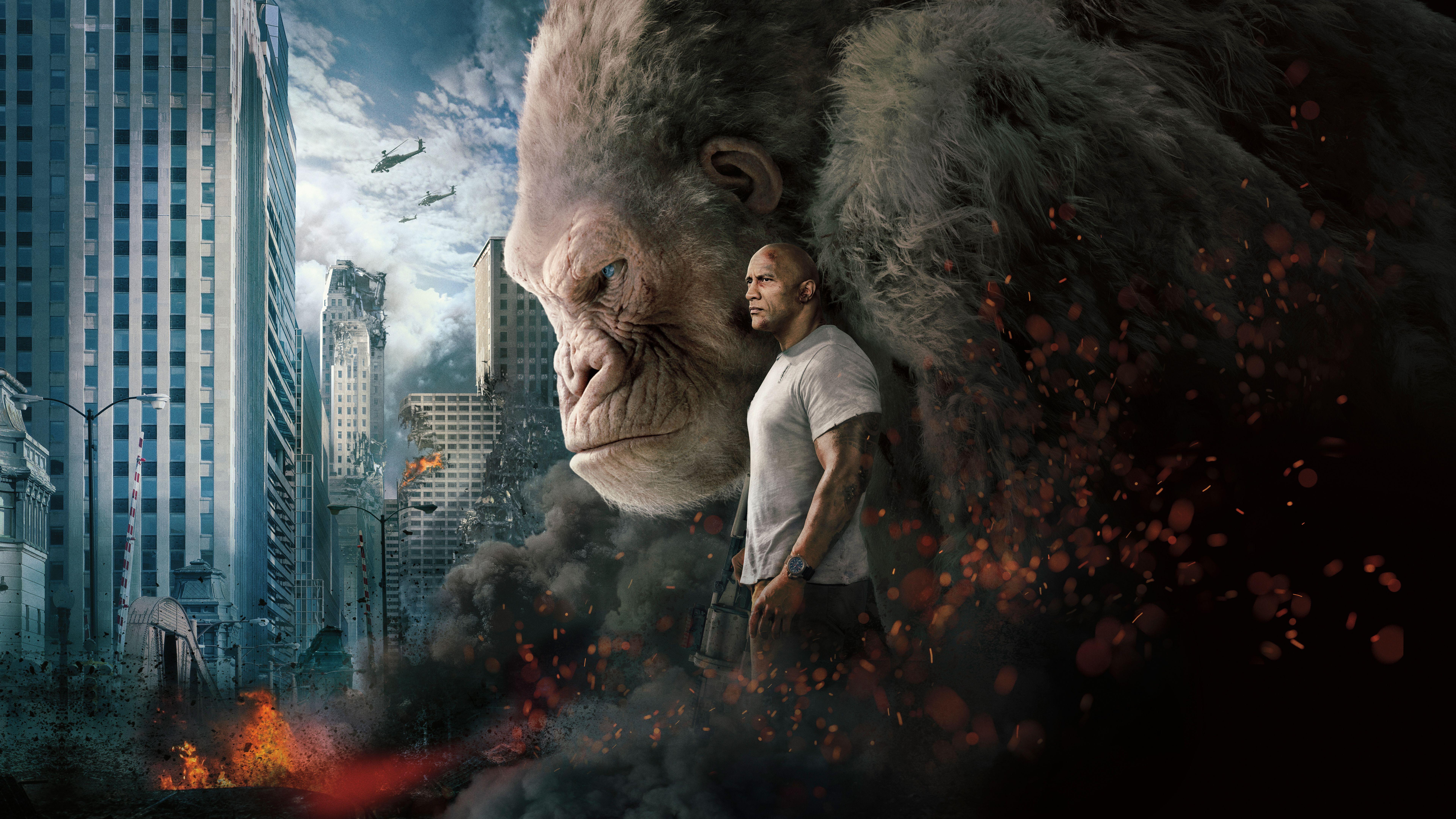 Rampage Movie 4K 8K Wallpaper