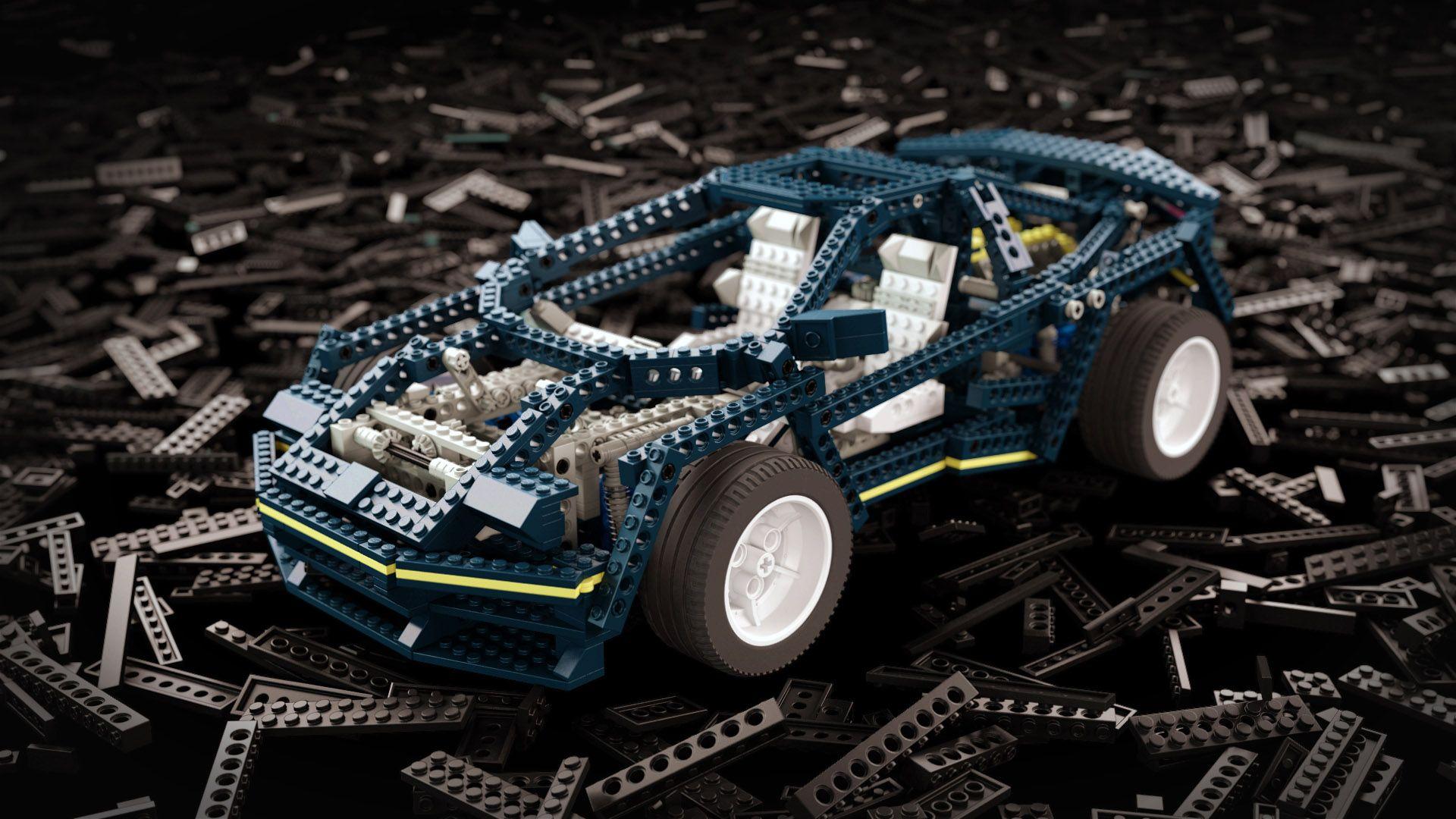 LEGO with 3Ds Max. CGI. Lego technic and 3Ds max