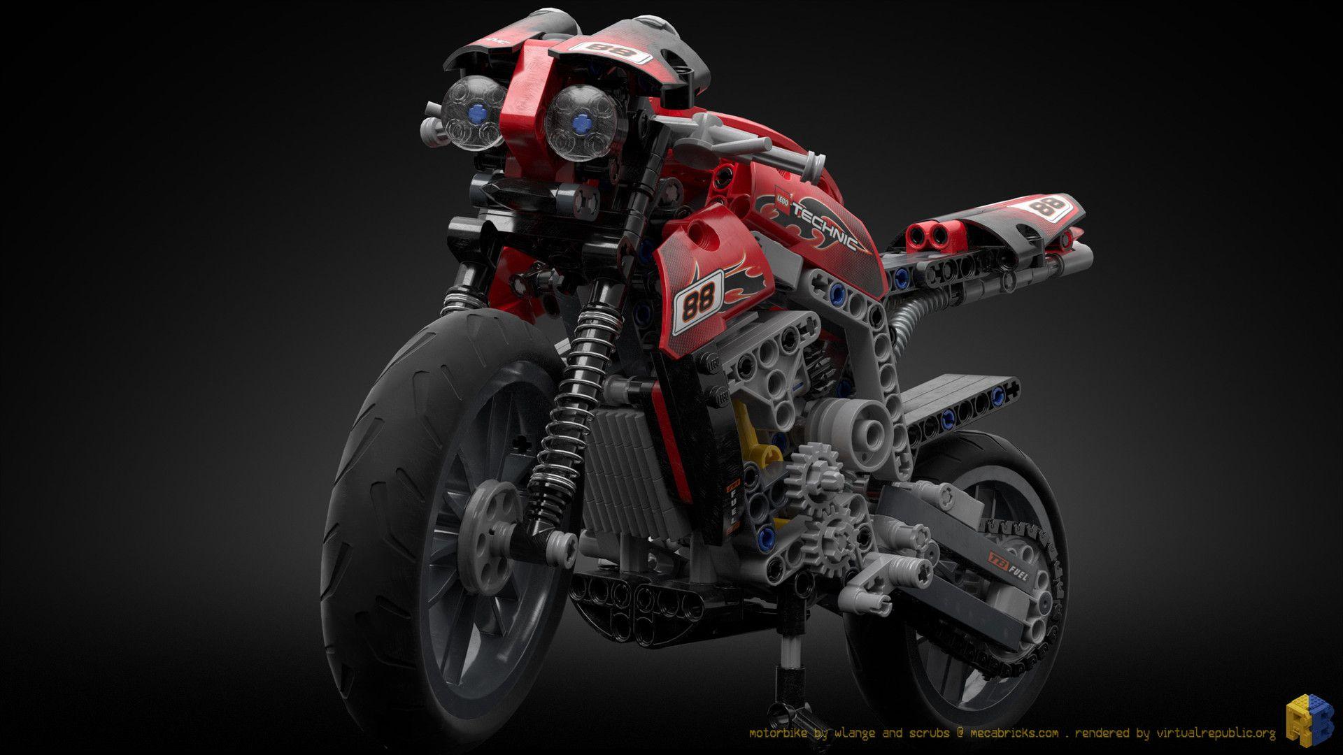 LEGO® Technic 8051 Motorbike, Renderbricks ®