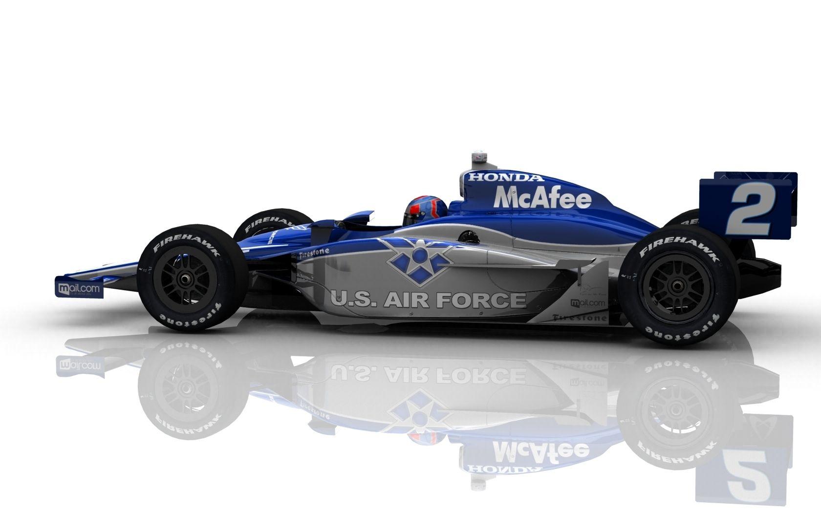 Air Force 'slows' speed with No. 2 Indy car. U.S. Air Force Live