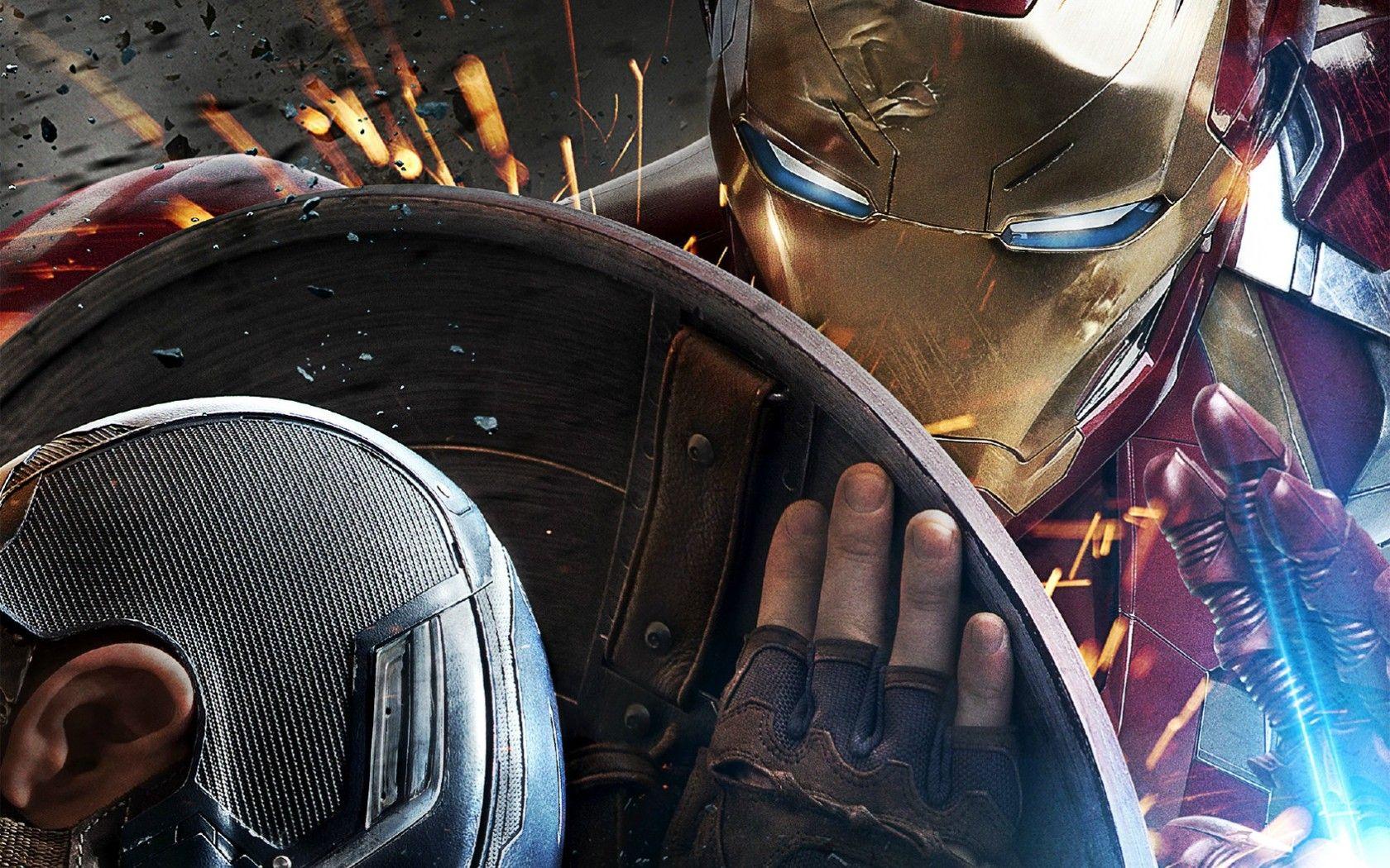 Captain America Civil War Iron Man Poster wallpaper
