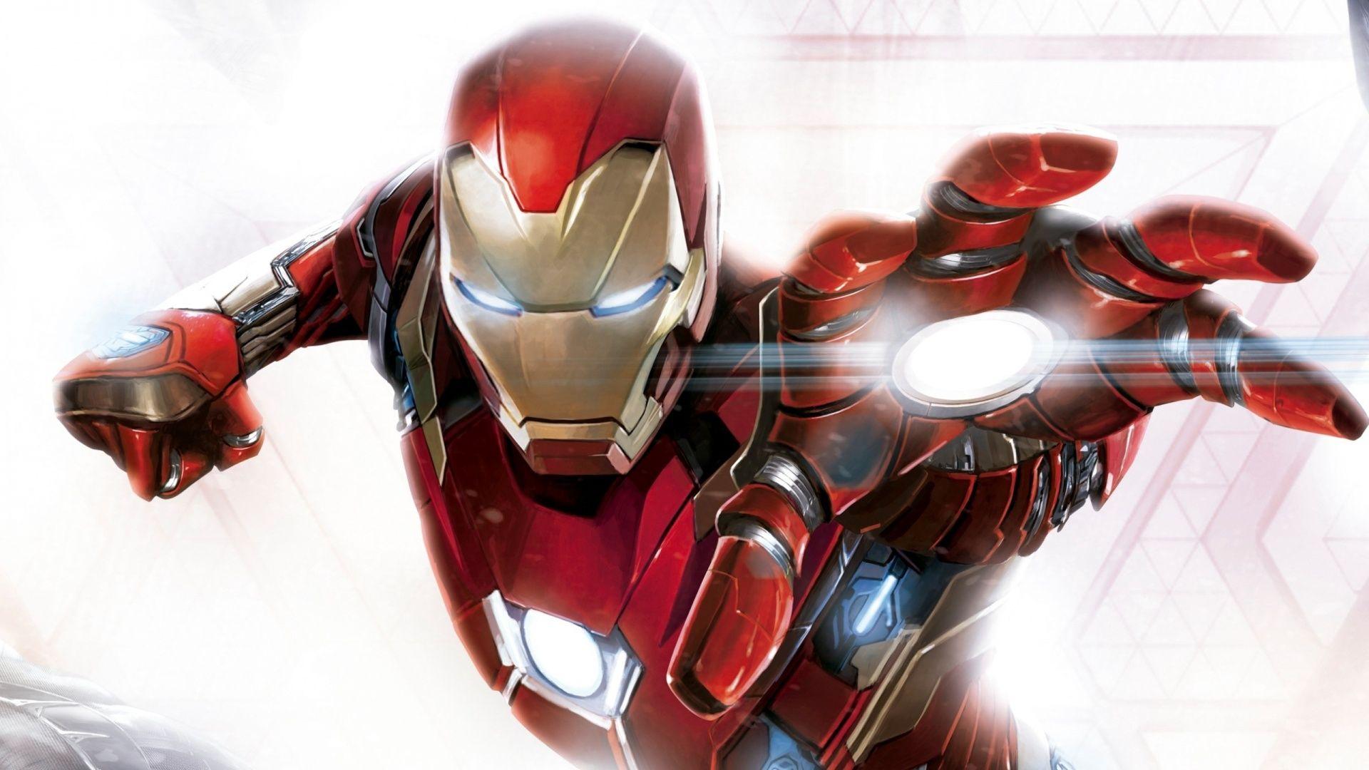 Iron Man In Captain America Civil War Art Wallpaper