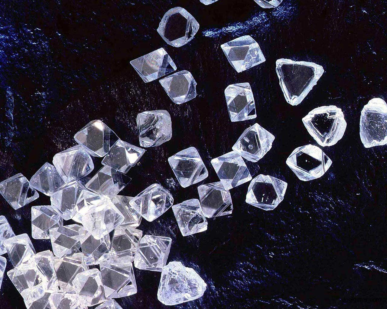Raw Diamonds (Rough) Gems No's 1 Natural Loose Diamonds