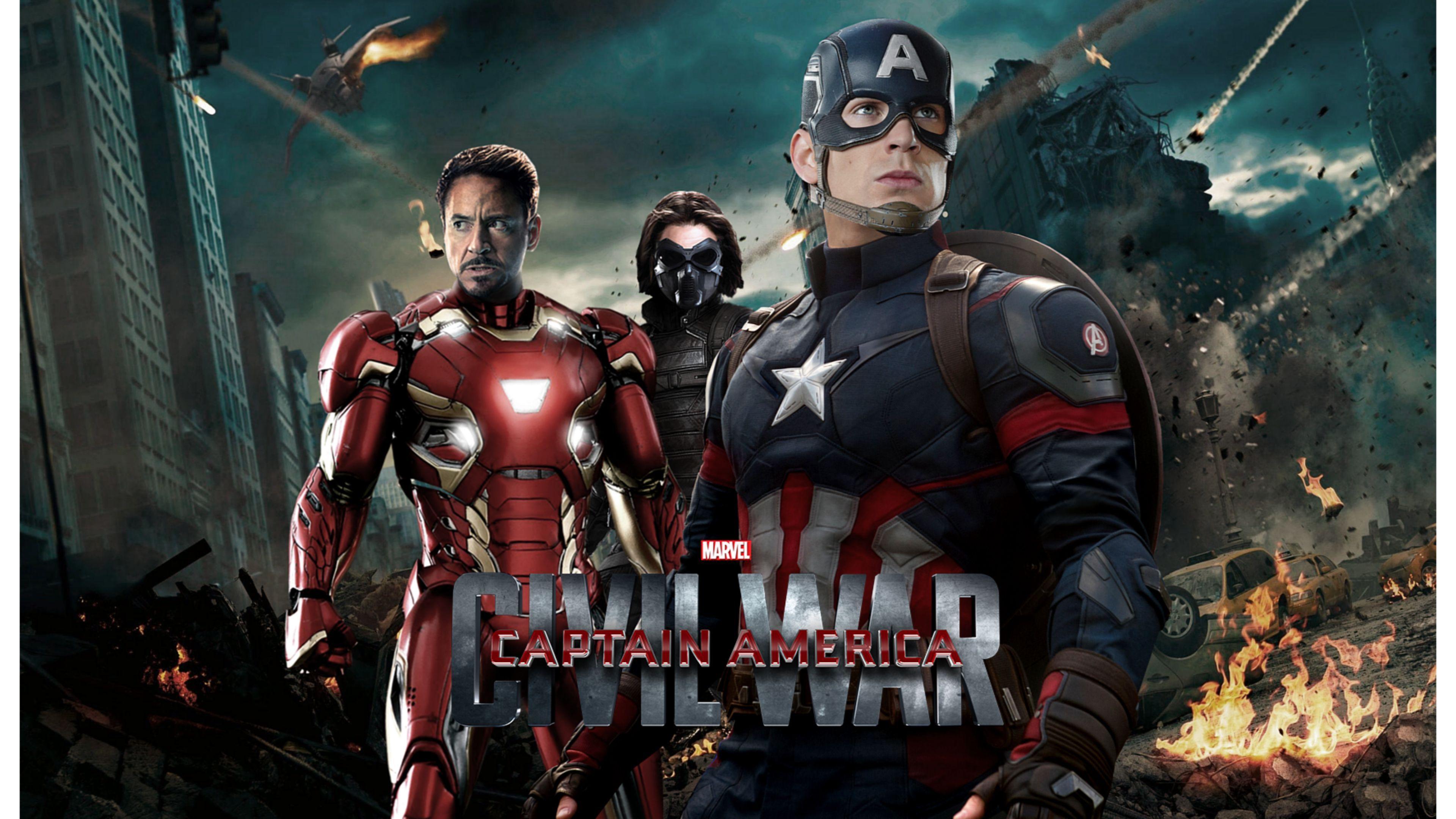 Iron Man and Captain America Civil War 4K Wallpaper. Free 4K