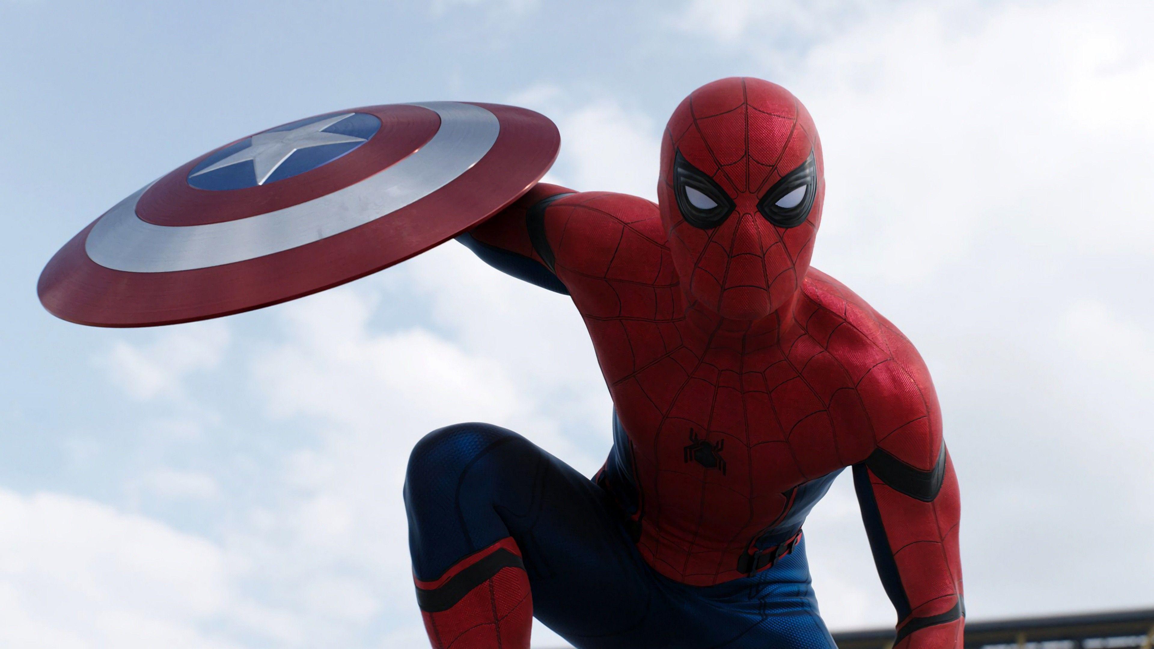 Wallpapers Captain America 3: civil war, SPIDER MAN Marvel, best