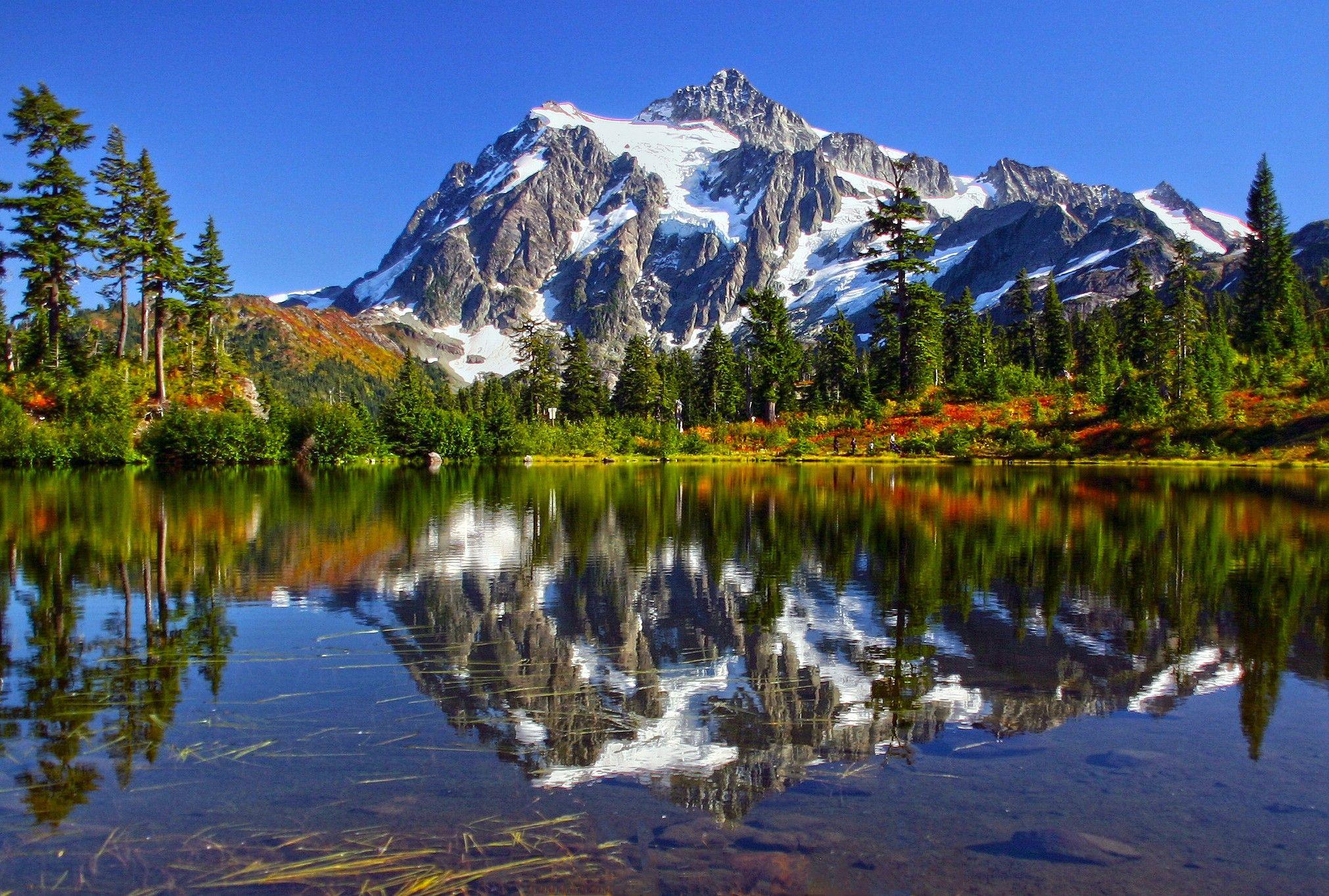 Mountains: Mount Shucksan Cascades National Park Washington Mt
