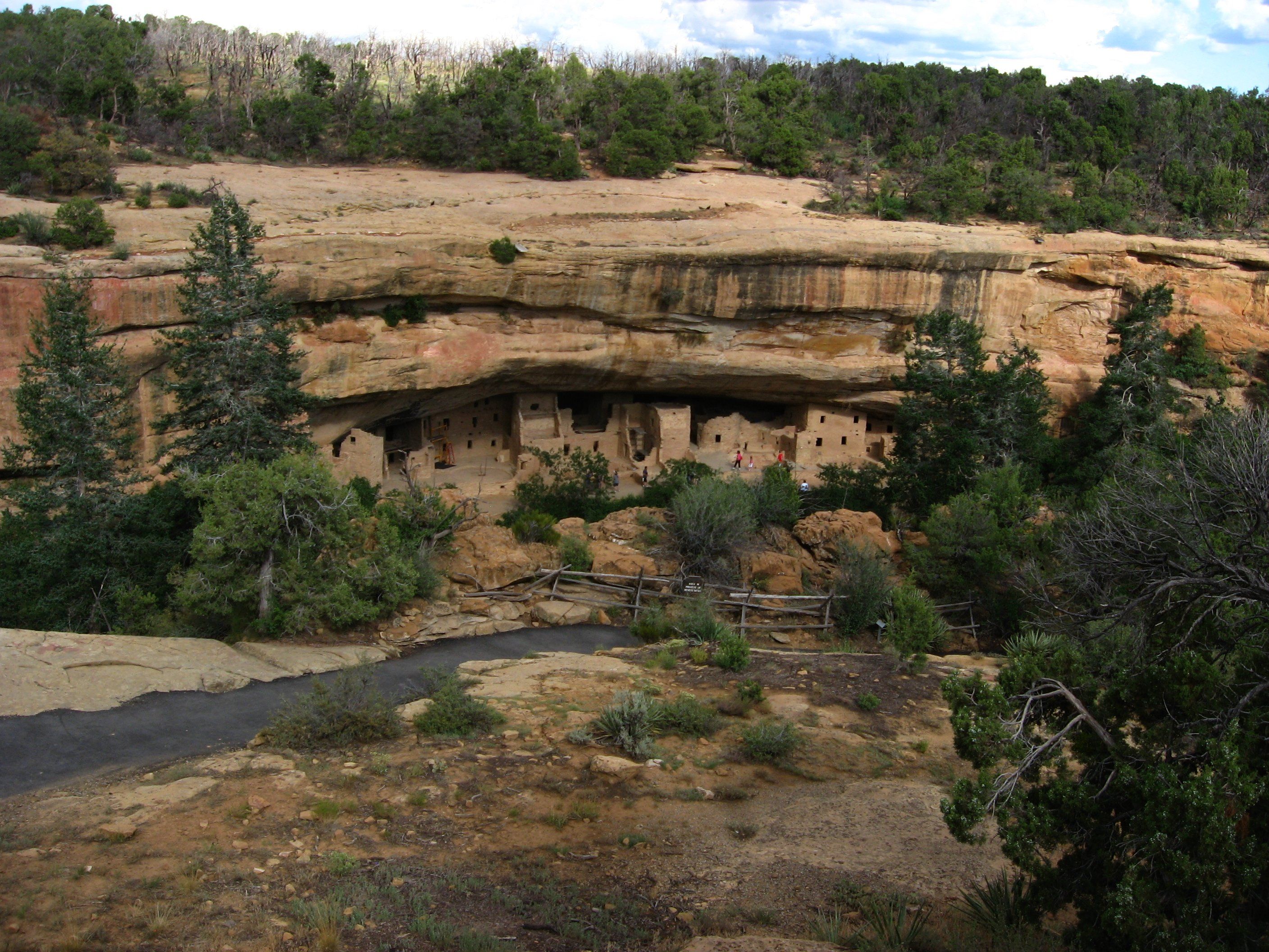 First View of Spruce Tree House, Mesa Verde National Park