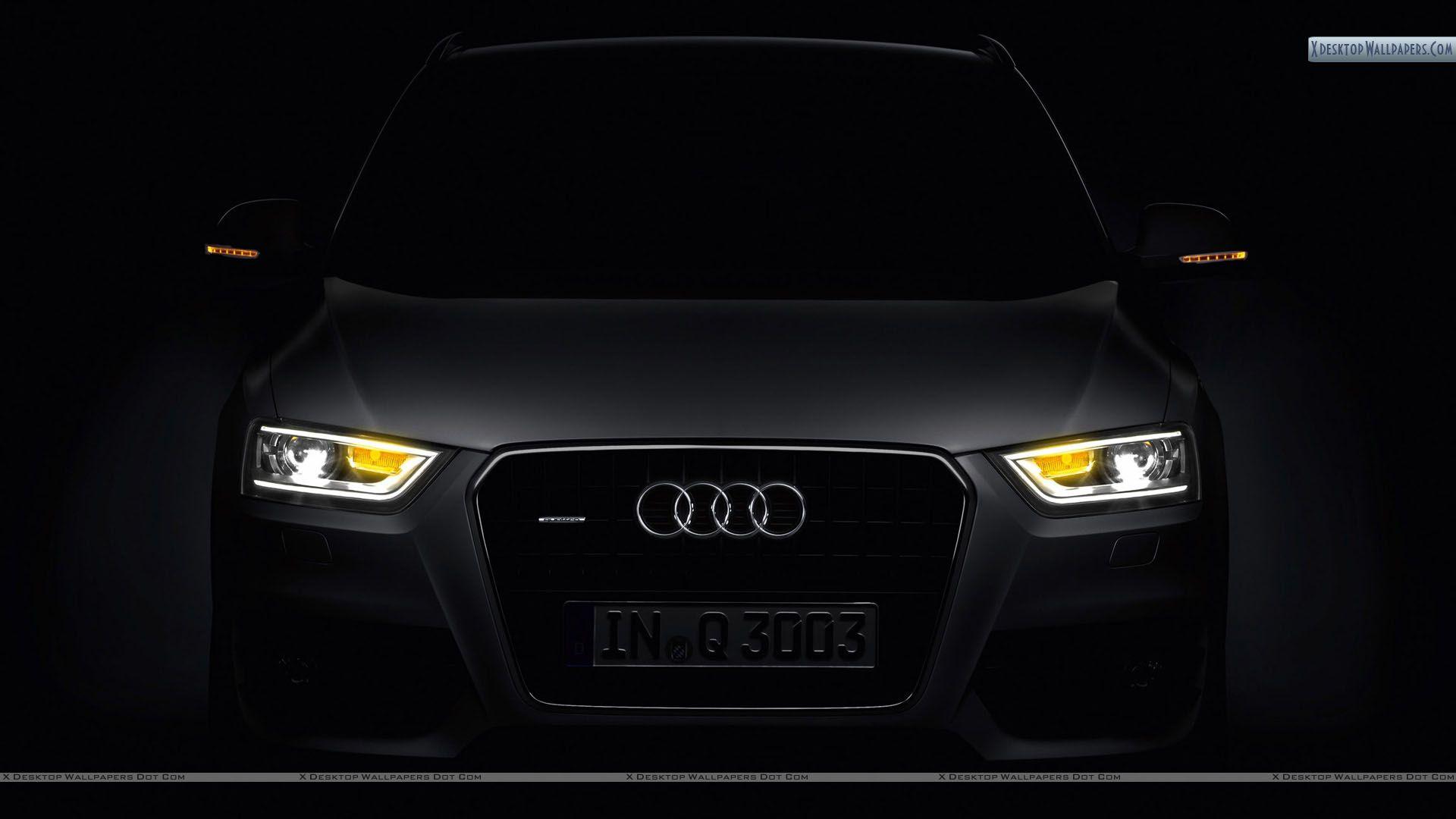 Audi Q3 Front Picture in Dark Wallpaper