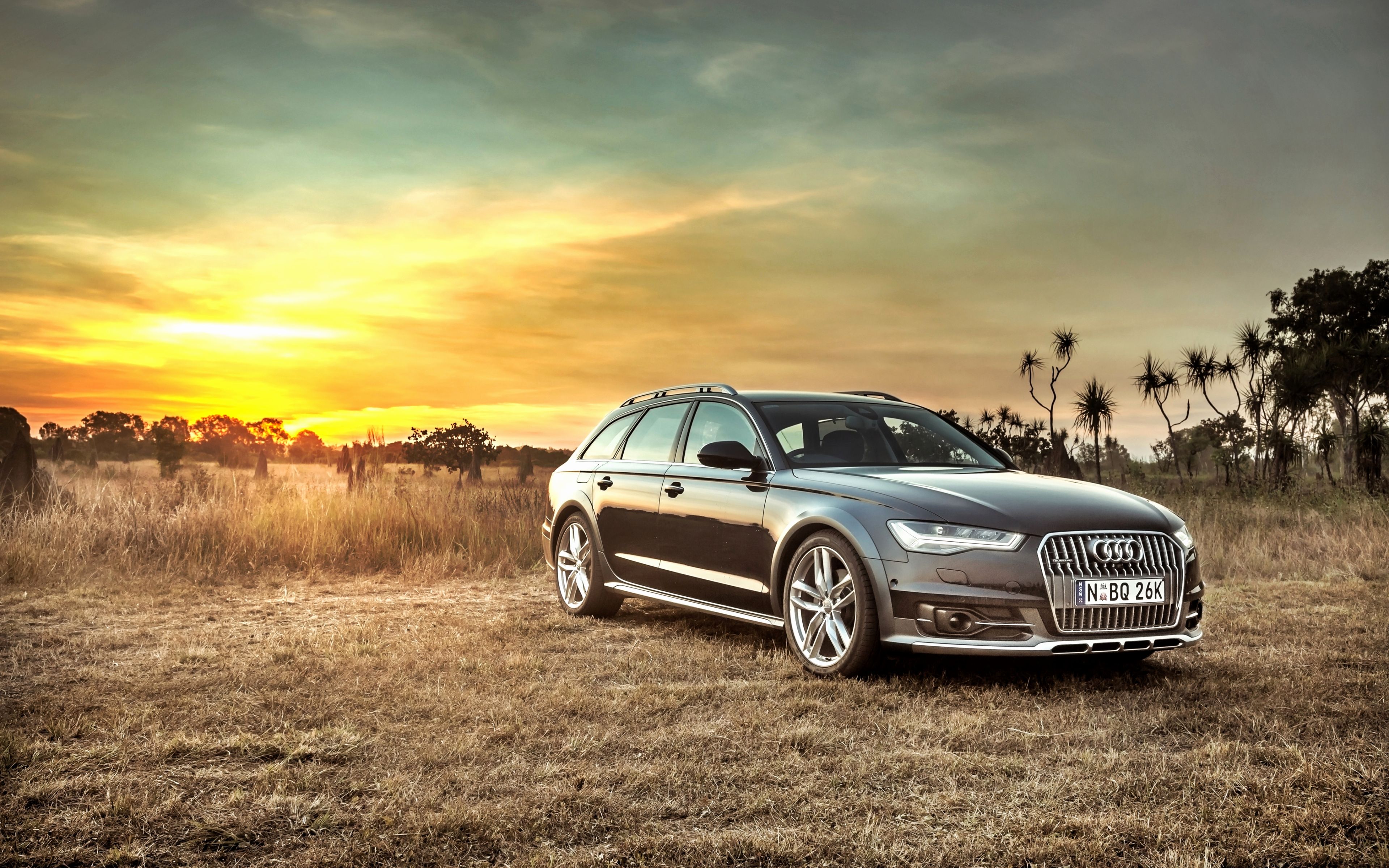Cars Wallpaper Background New HD Background Audi A6 Allroad Side