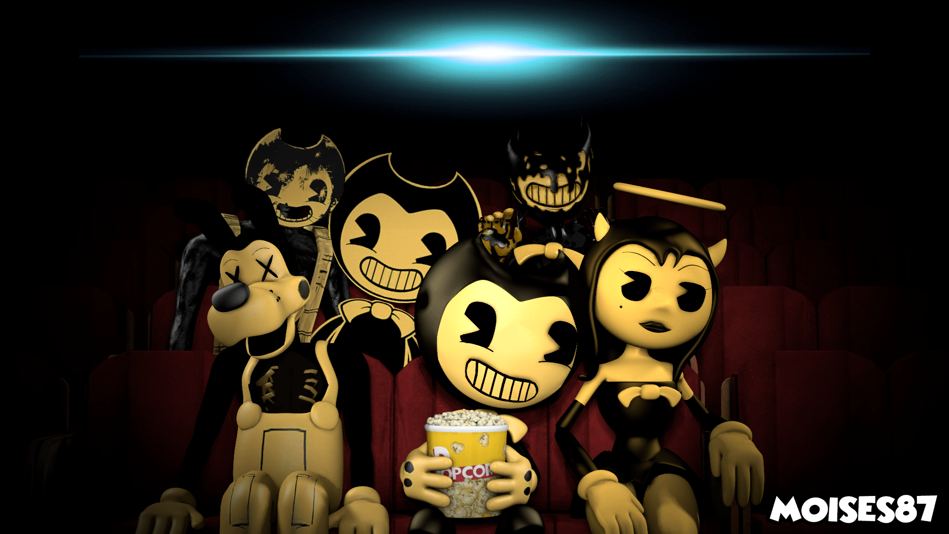 Bendy and the Ink machine Wallpaper [SFM] by Moises87. agus