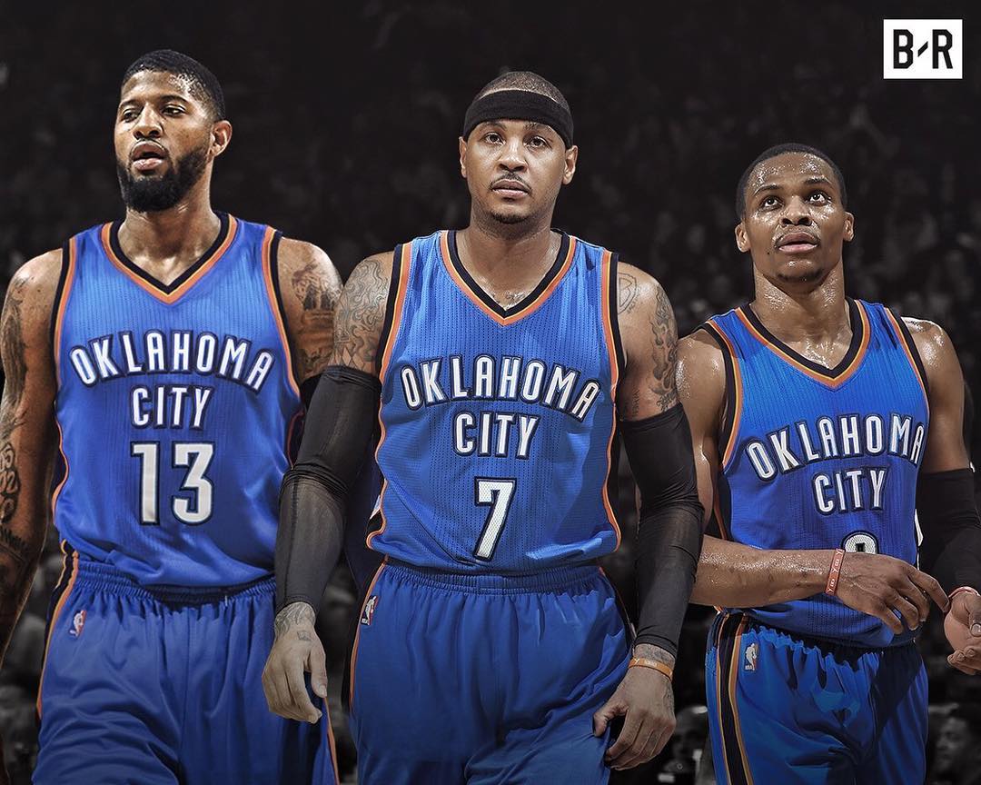 Paul George Carmelo Anthony Russell Westbrook OKC Oklahoma City