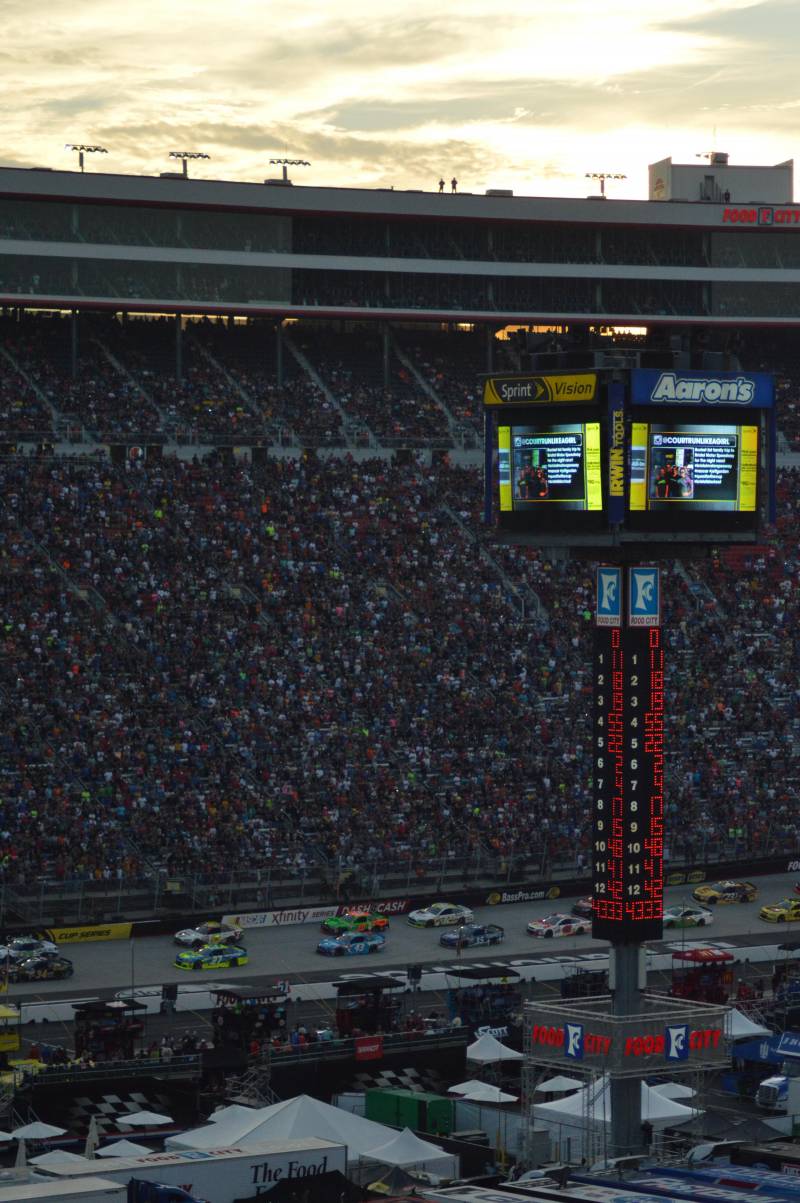 Bristol Motor Speedway, section Waltrip Section B, row 44, seat 13