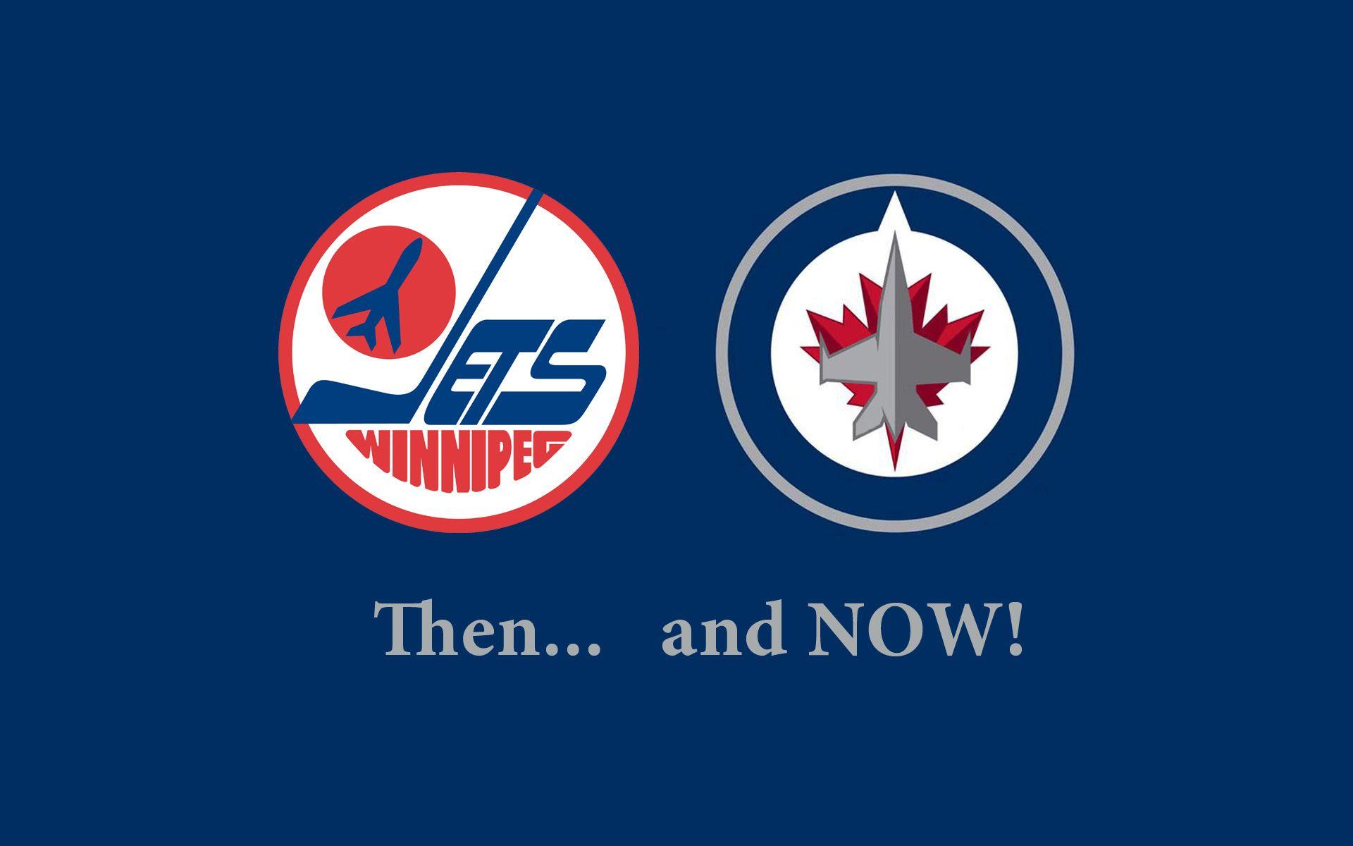 1920×1200 Winnipeg Jets Old New RCAF Logo Blue wallpaper