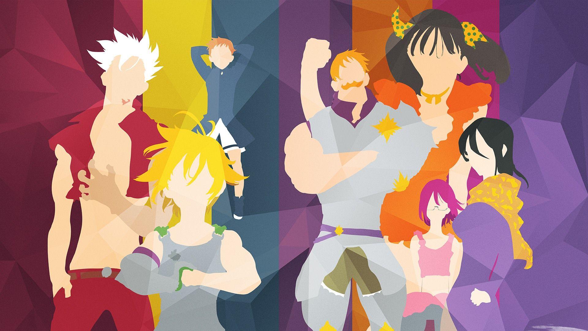 The Seven Deadly Sins Members Anime. Wallpaper