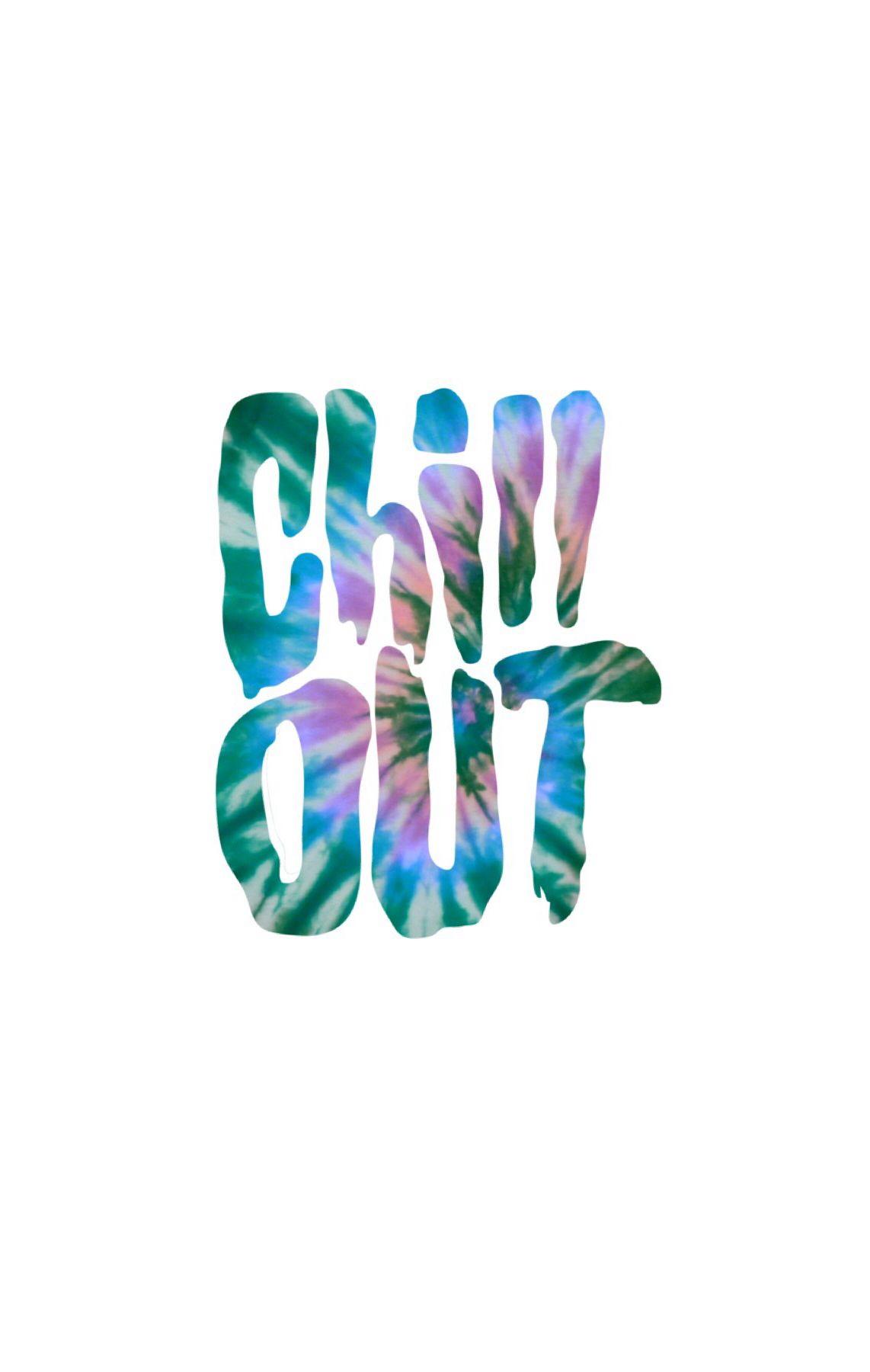 Chill out. Background/ wallpaper. Stickers