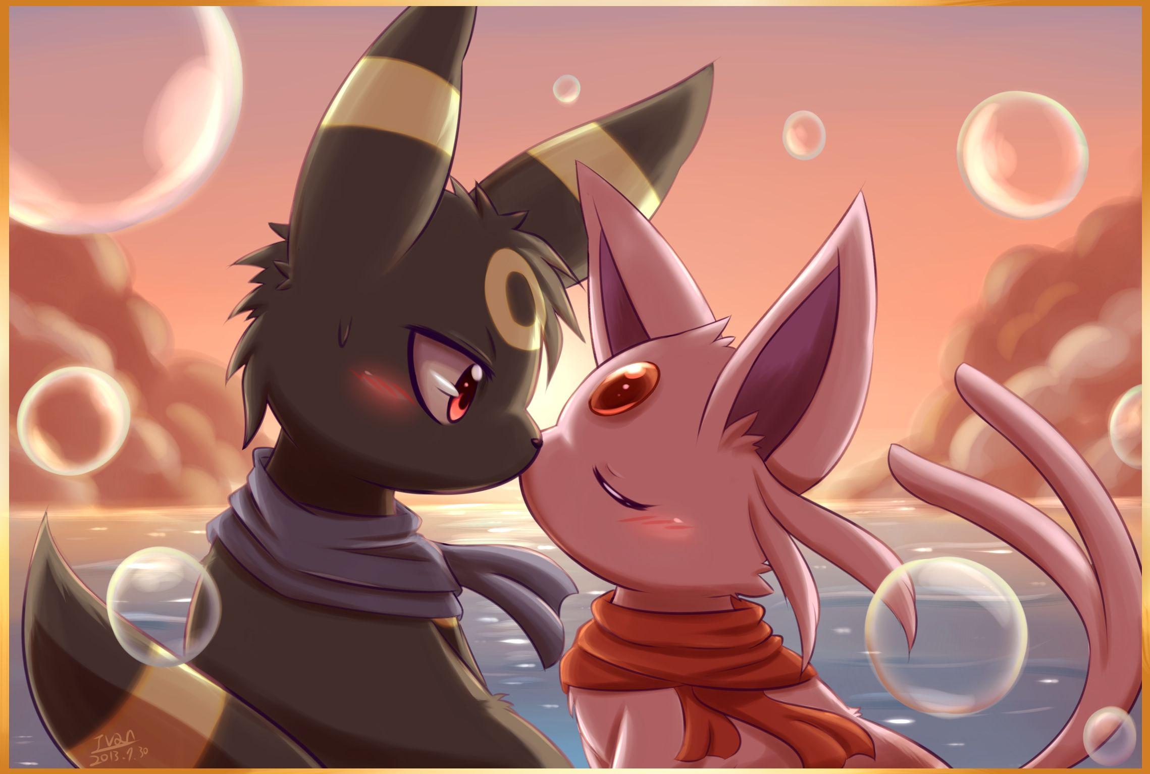 Umbreon and Espeon Full HD Wallpaper