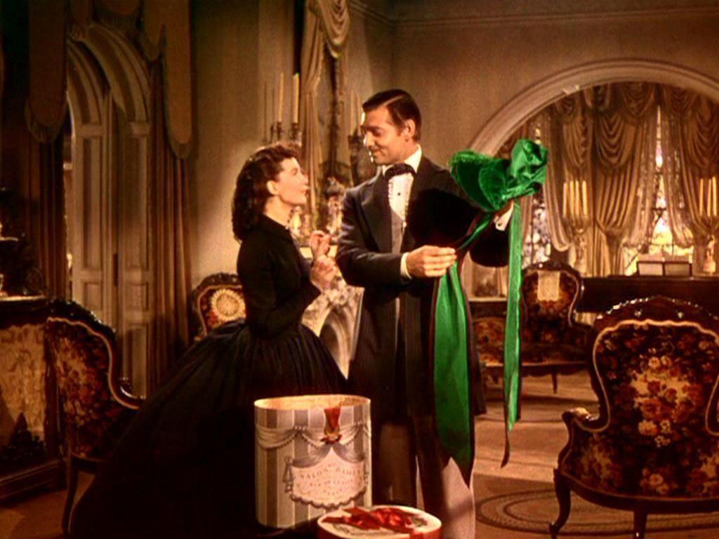 Vivien Leigh. Scarlett O'Hara and Clark Gable. Rhett Butler