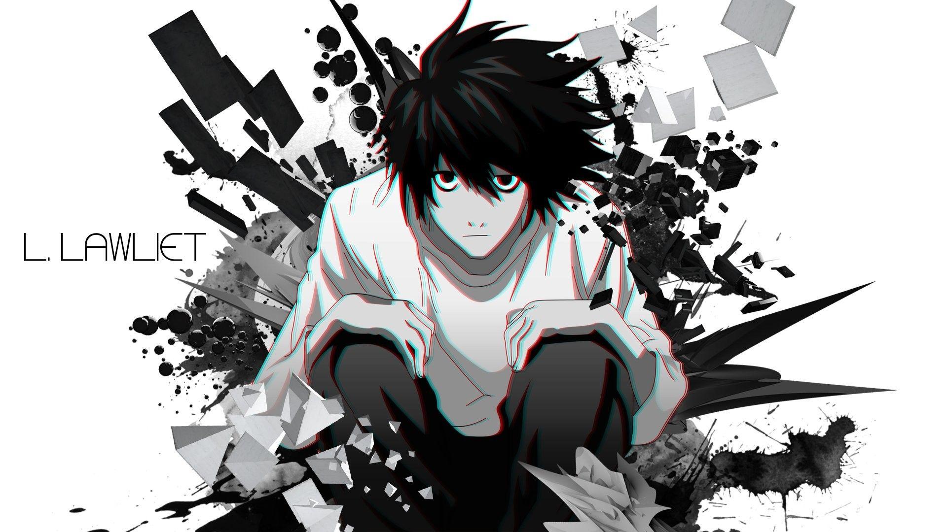 Featured image of post L Death Note Black And White Wallpaper