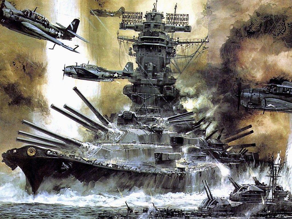 Wallpaper, vehicle, war, artwork, military, Battleship, World War