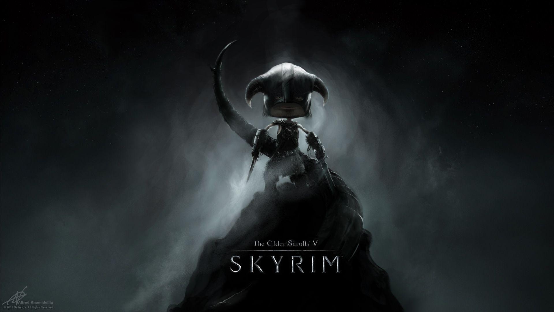 Skyrim Logo Wallpaper