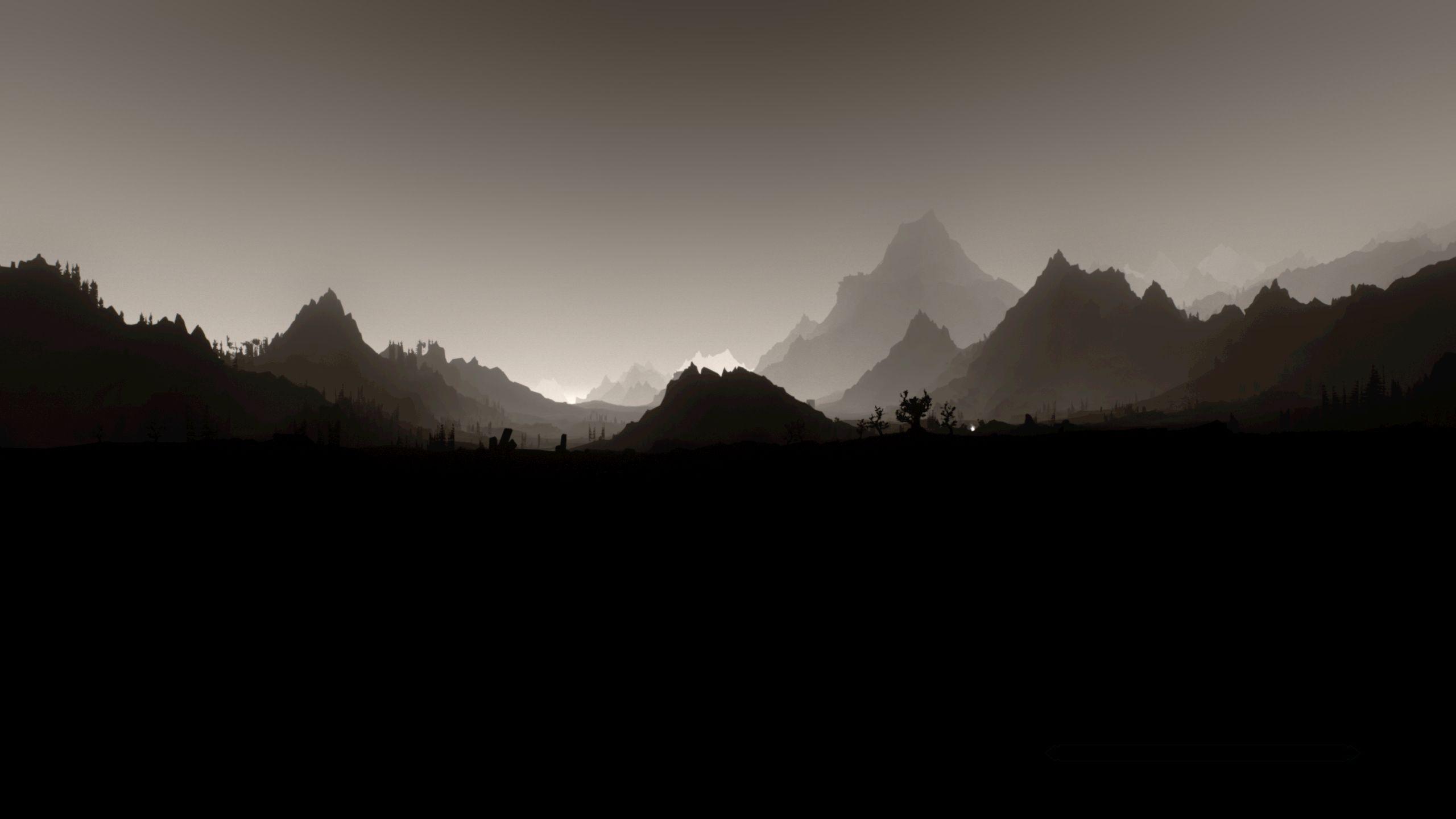 Accidentally made an awesome wallpaper, while modding Skyrim