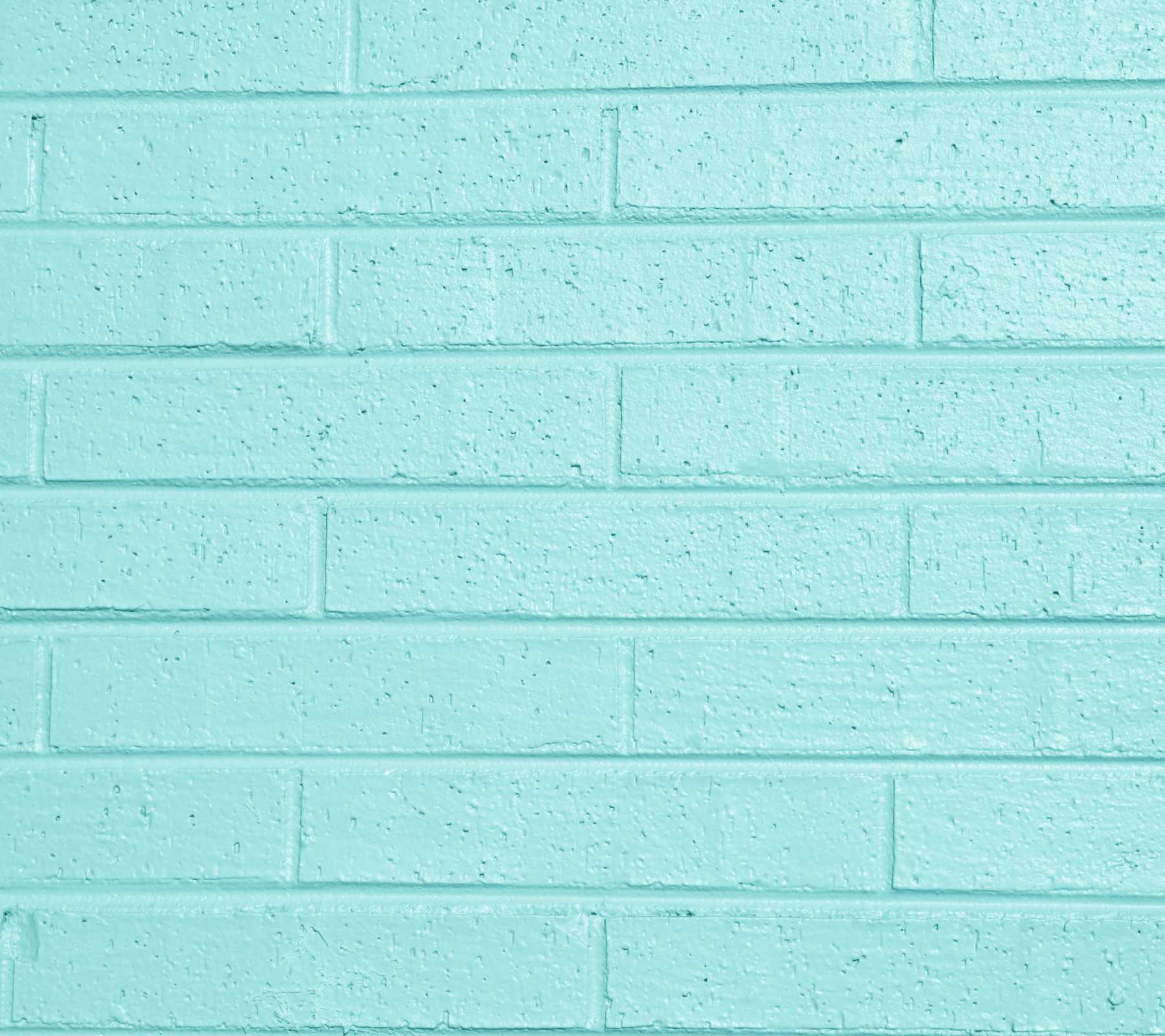 color aqua personality. Background Wallpaper Image: Aqua Colored Painted Brick Wall. Mint green aesthetic, Painted brick wall, Painted brick