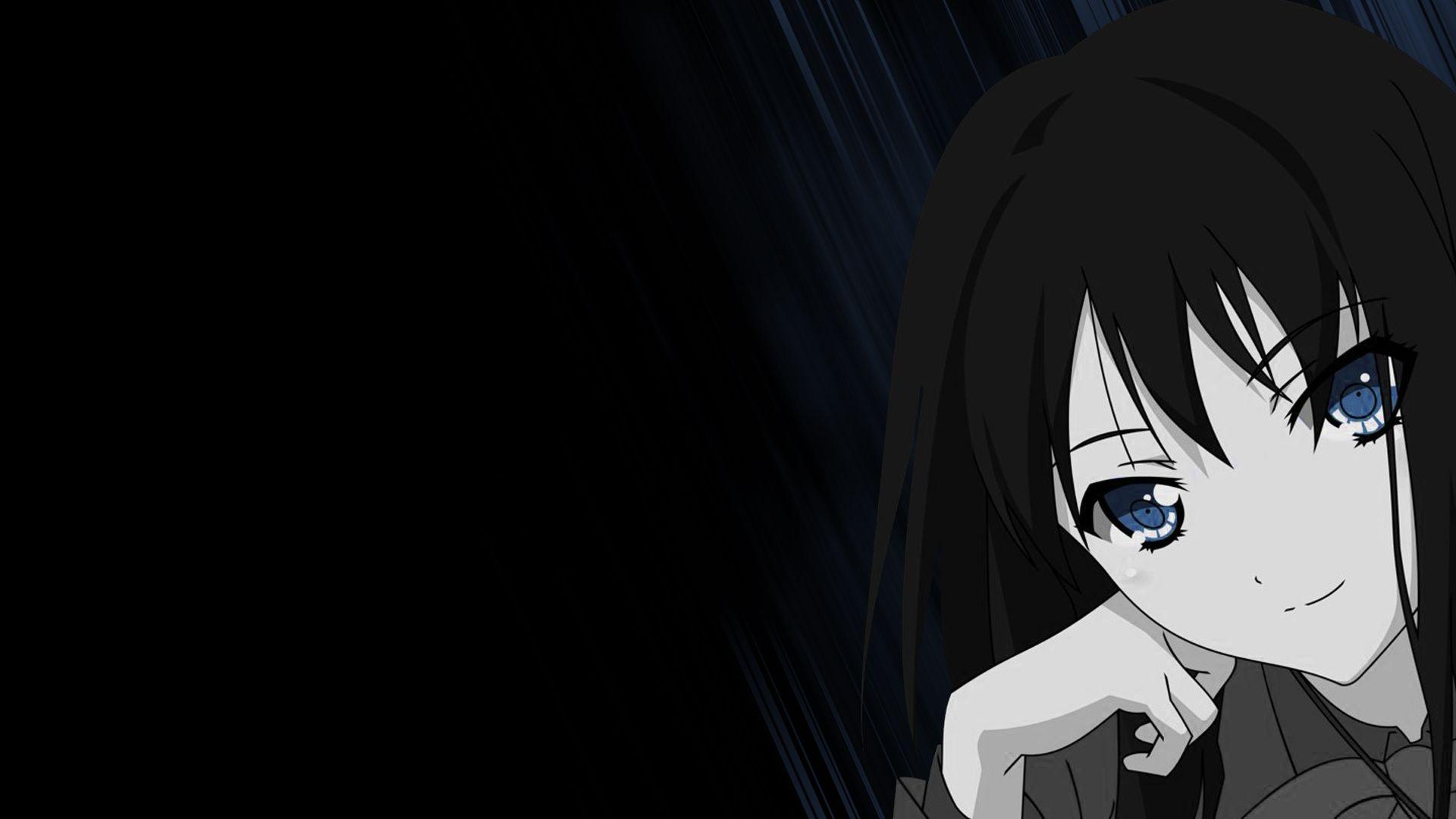 Anime Black And White Wallpaper 1920X1080