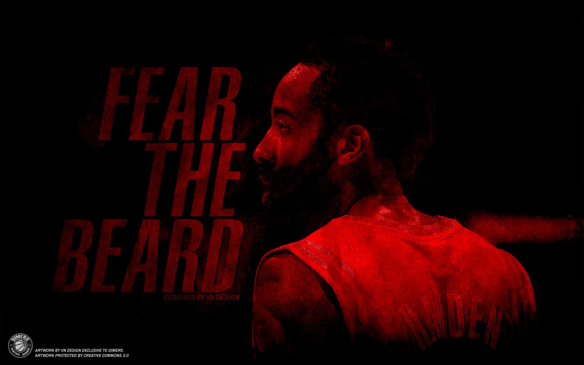 James Harden Fear the Beard Poster Desktop Background HD 1920x1200