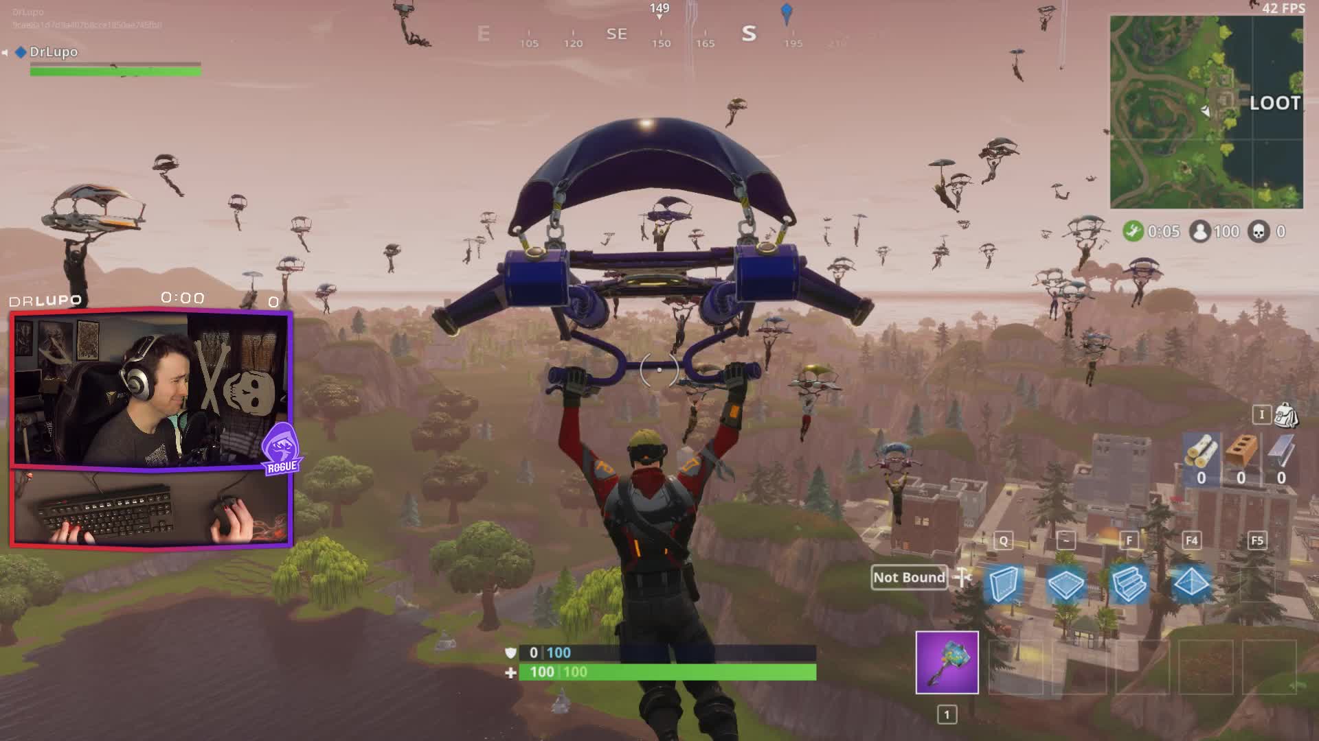 Apparently Fortnite Breaks When 100 People Land at Tilted Towers