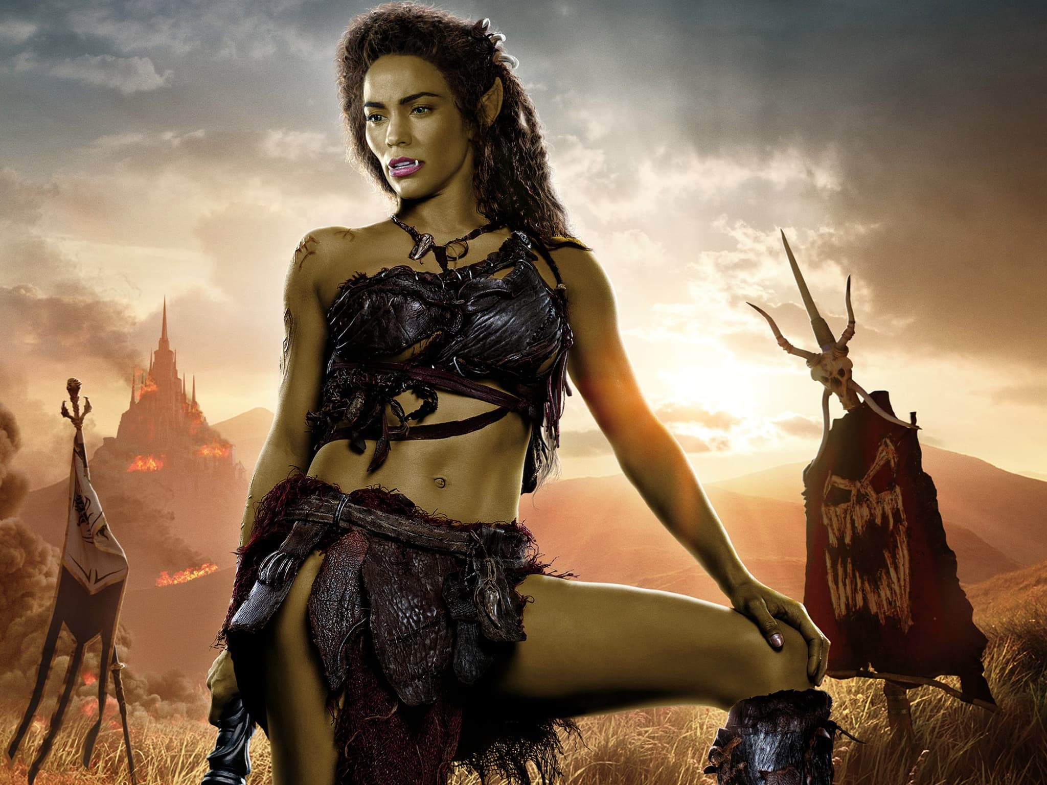 Paula Patton as Garona Warcraft movie HD wallpaper for Desktop
