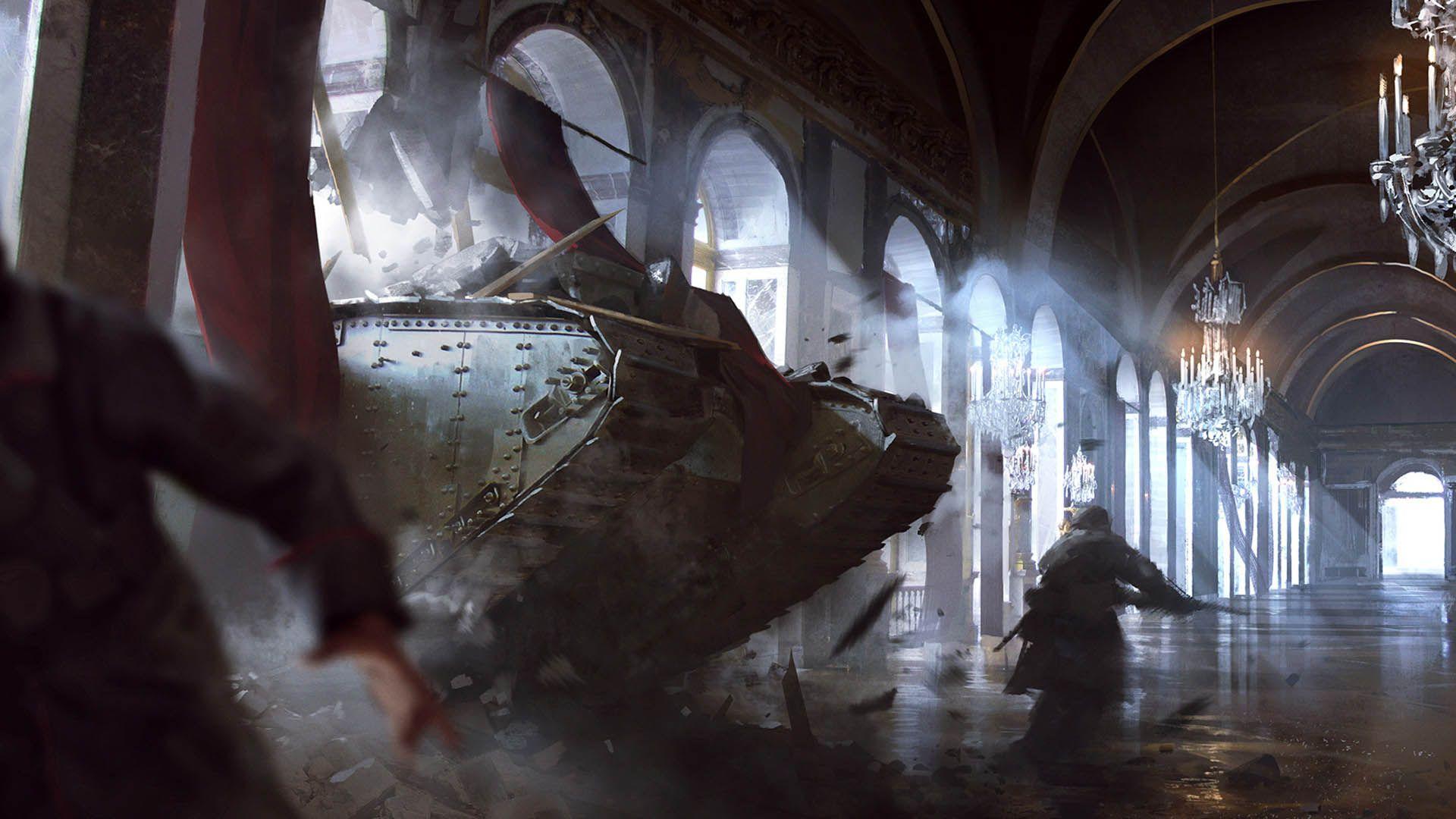 Landship Tank attacking the Castle 1 Concept Art