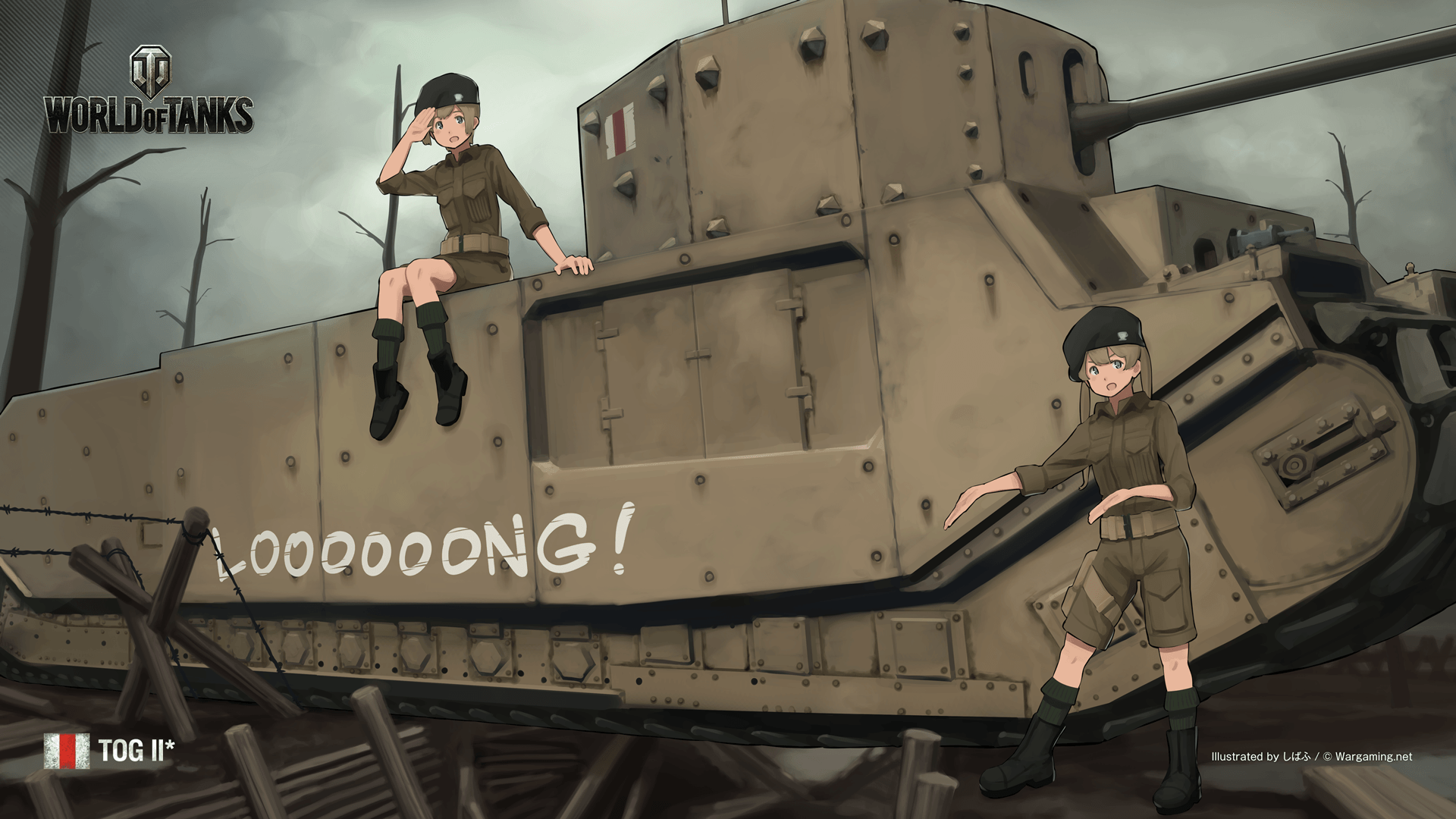 wot_illustration_tog2_1920x1080.png (1920×1080). tank anime