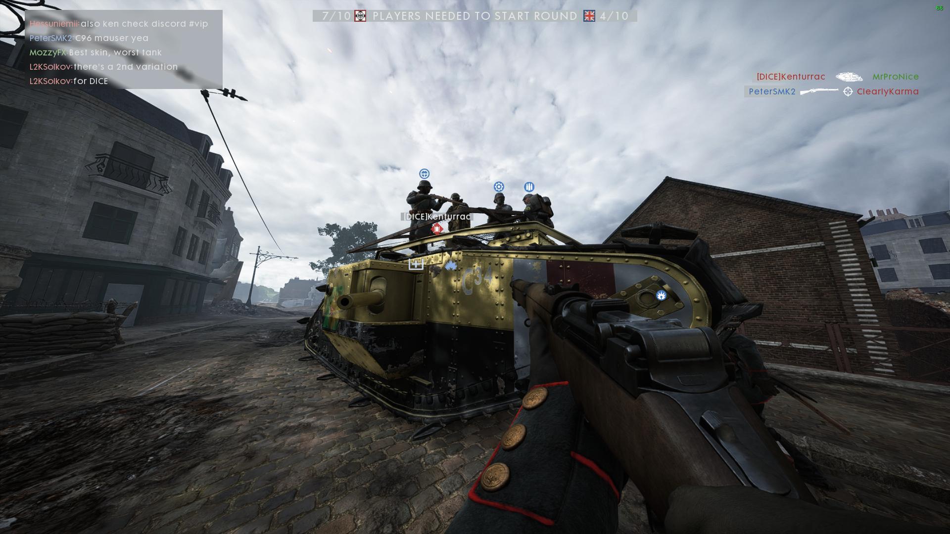 In Game Shot Of The New Two Tone Landship, Battlefield_one