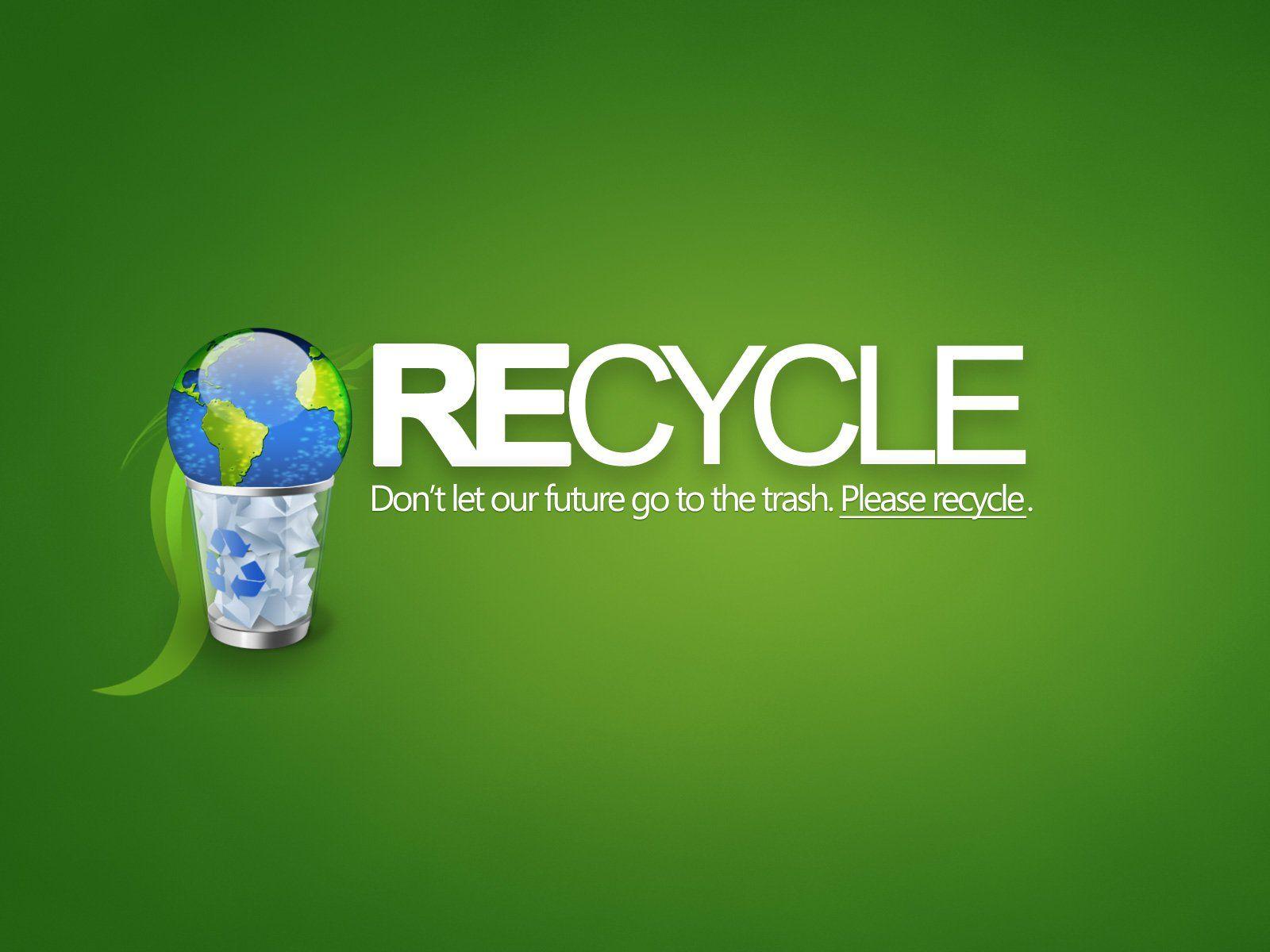 Recycle. GO GREEN!. Green earth and Wallpaper
