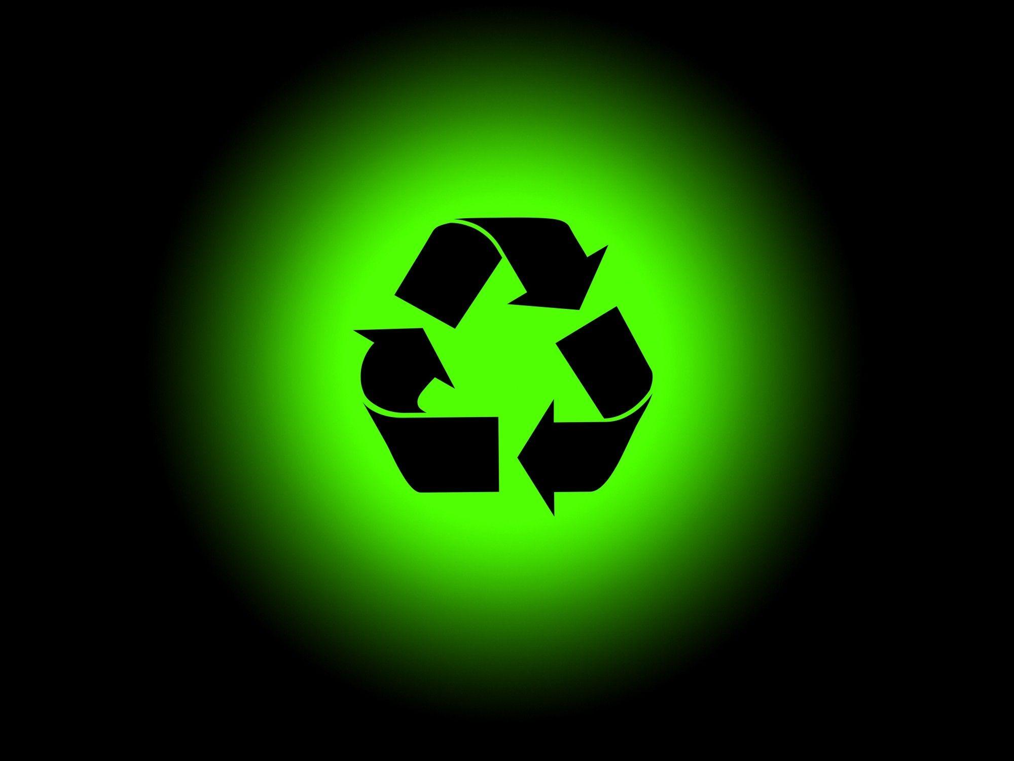 green internet earth security recycle concept art glow icons logos