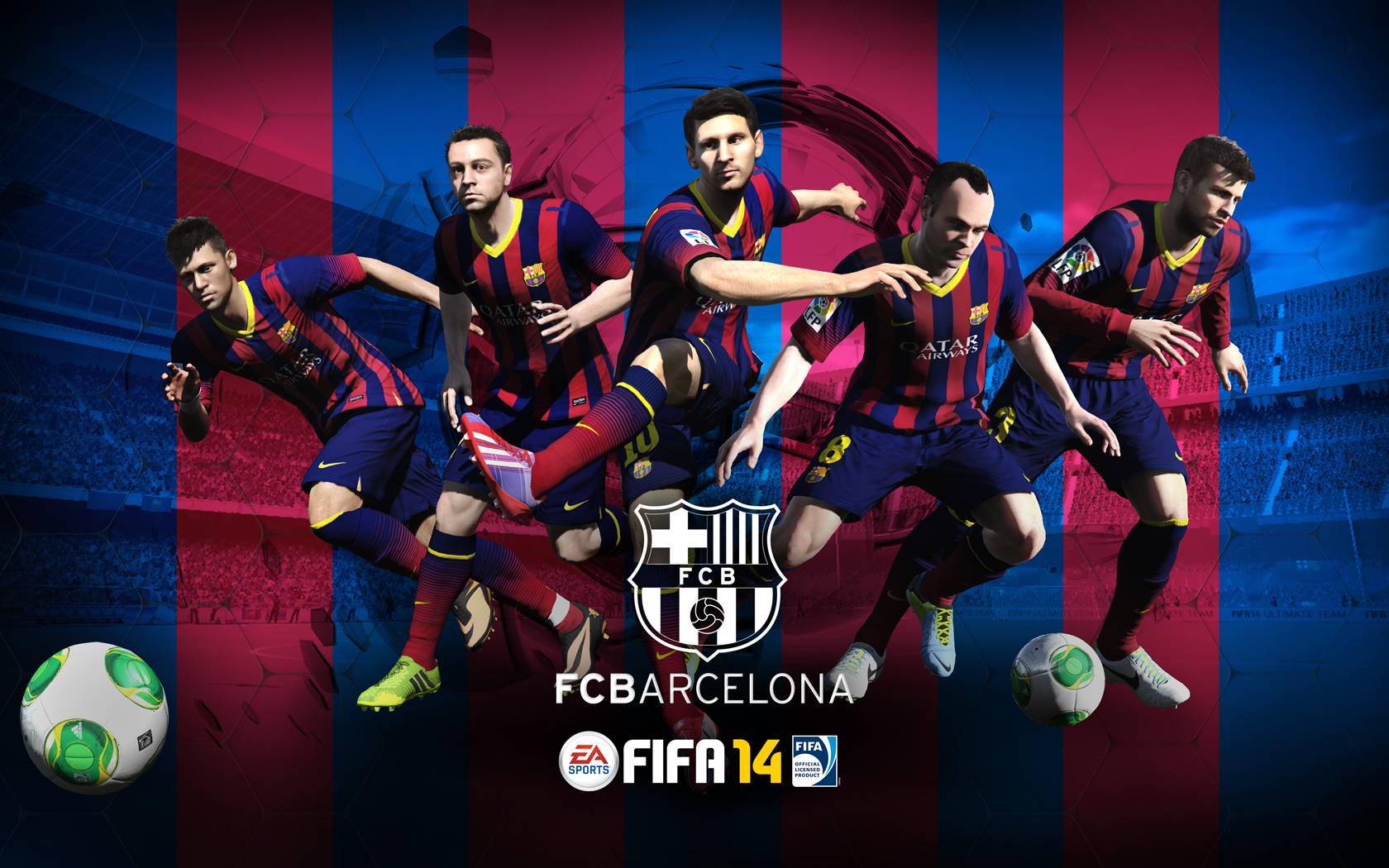 FIFA 14 Barcelona Squad Wallpaper HD Wallpaper