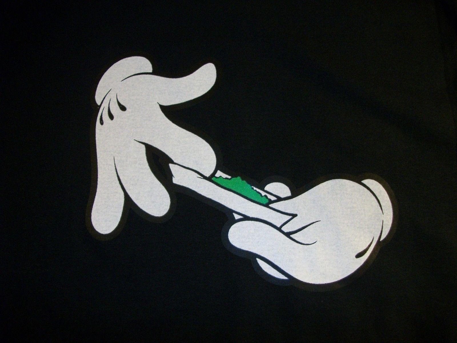 mickey mouse hands rolling joint wallpaper