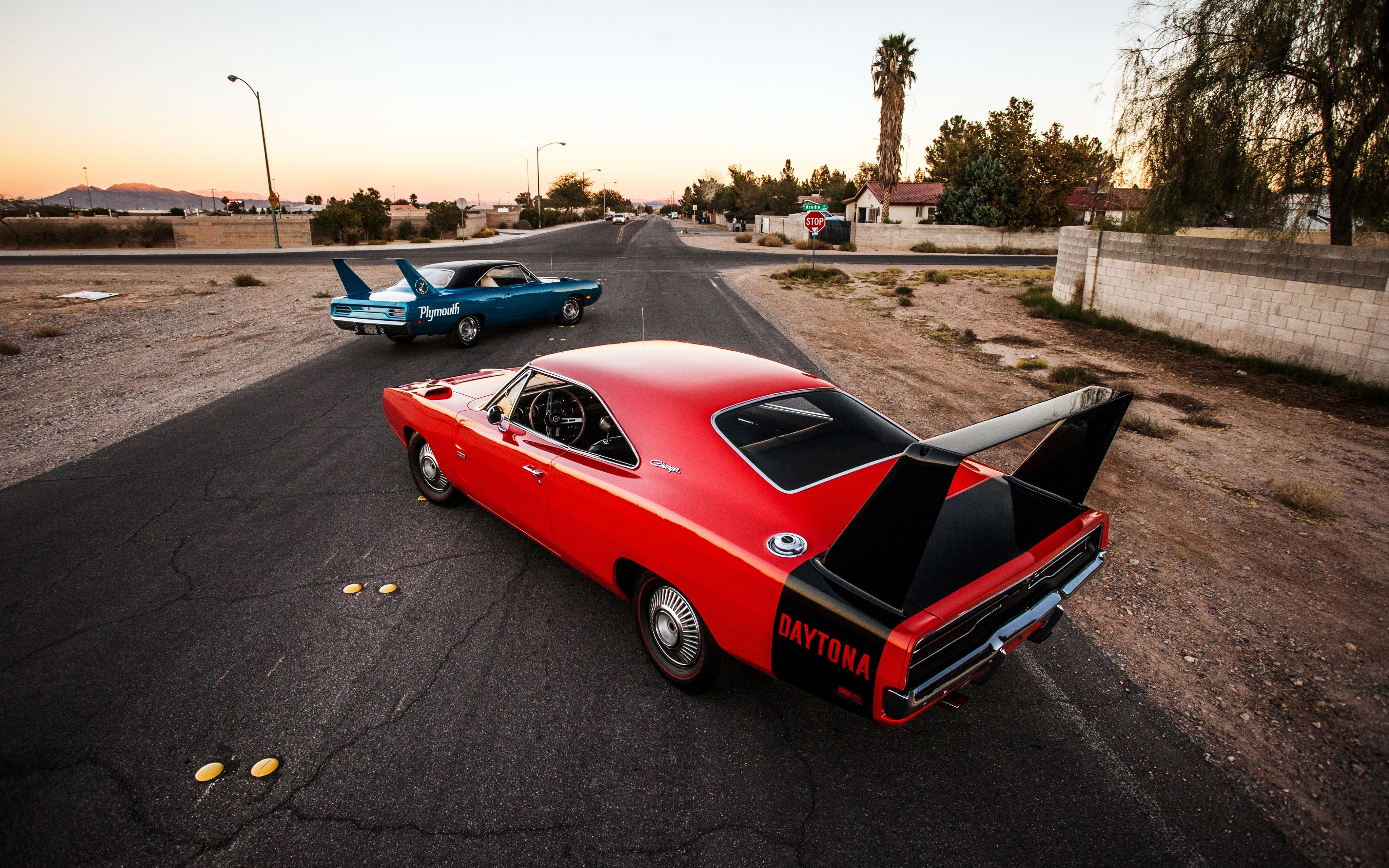 Download Wallpaper Dodge charger daytona, Rear view, Style HD