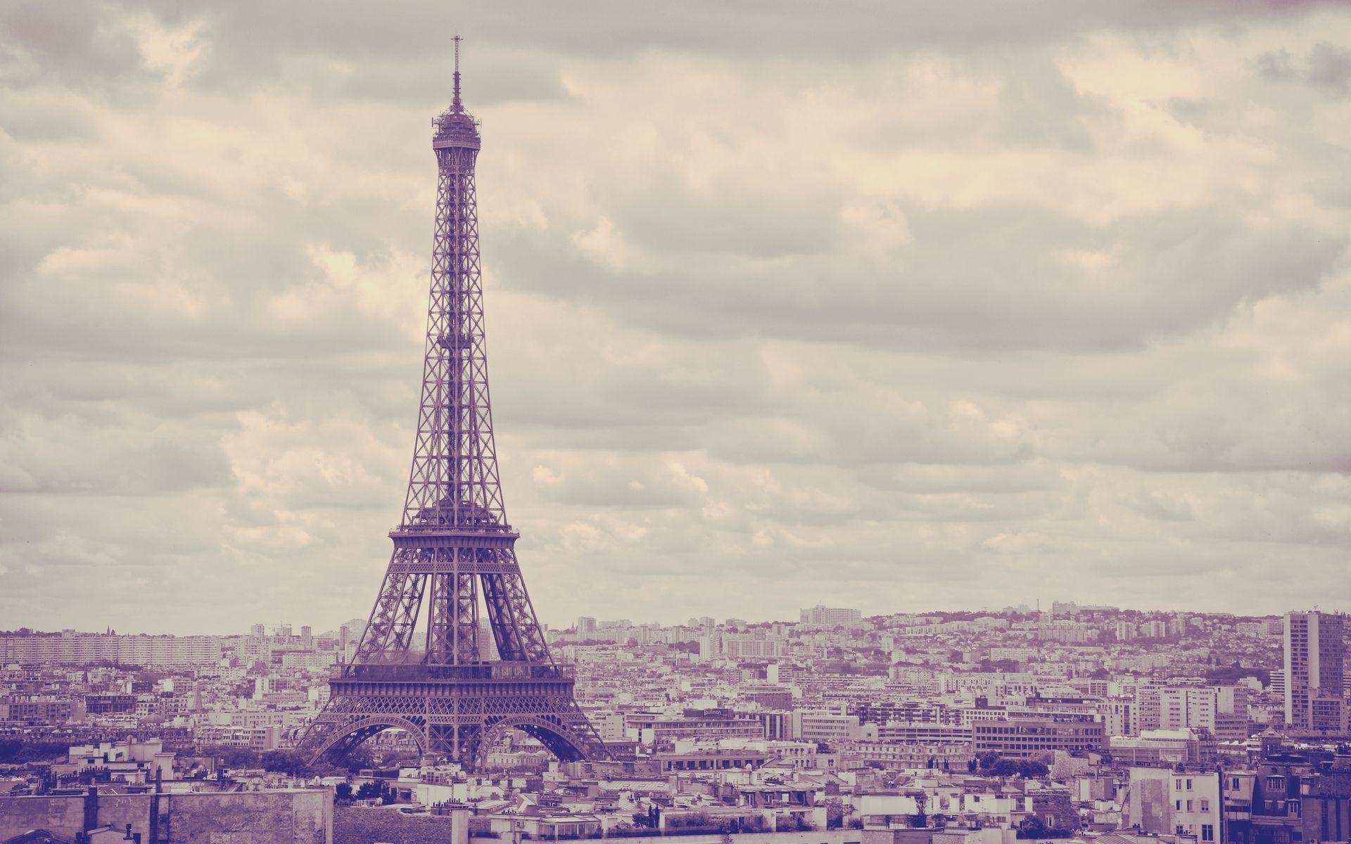 City Eiffel Tower Paris France Wallpapers [1920x1200]