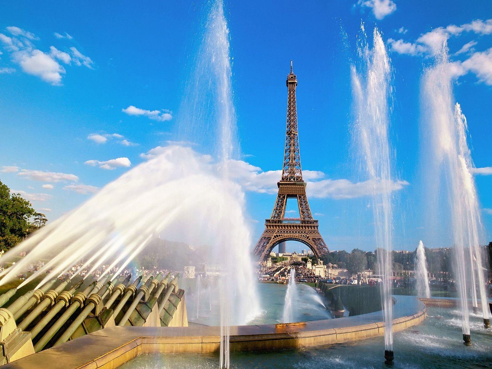 Monuments: Untitled Fountain Paris France Eiffel Tower Wallpapers