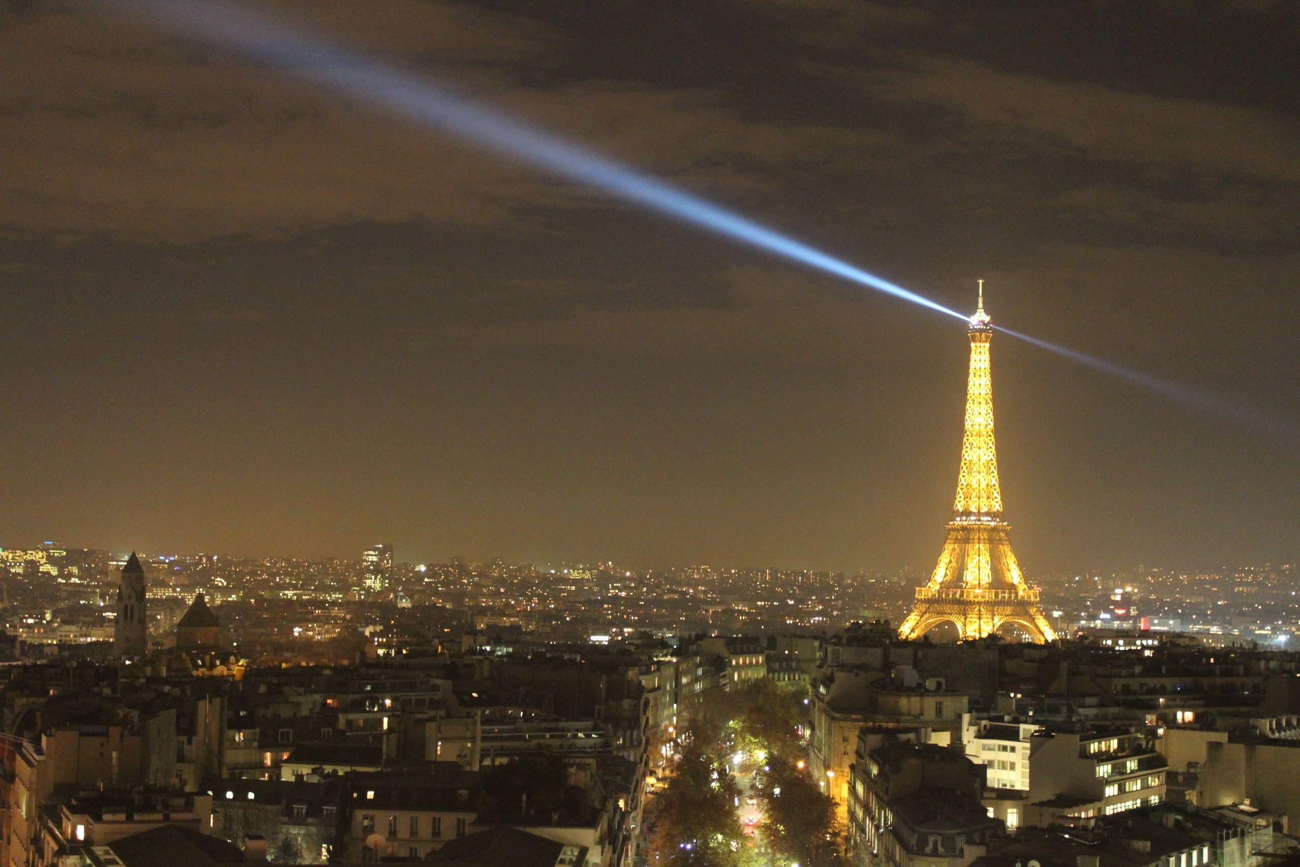 Wallpapers Paris, France, Eiffel tower, night, City lights HD