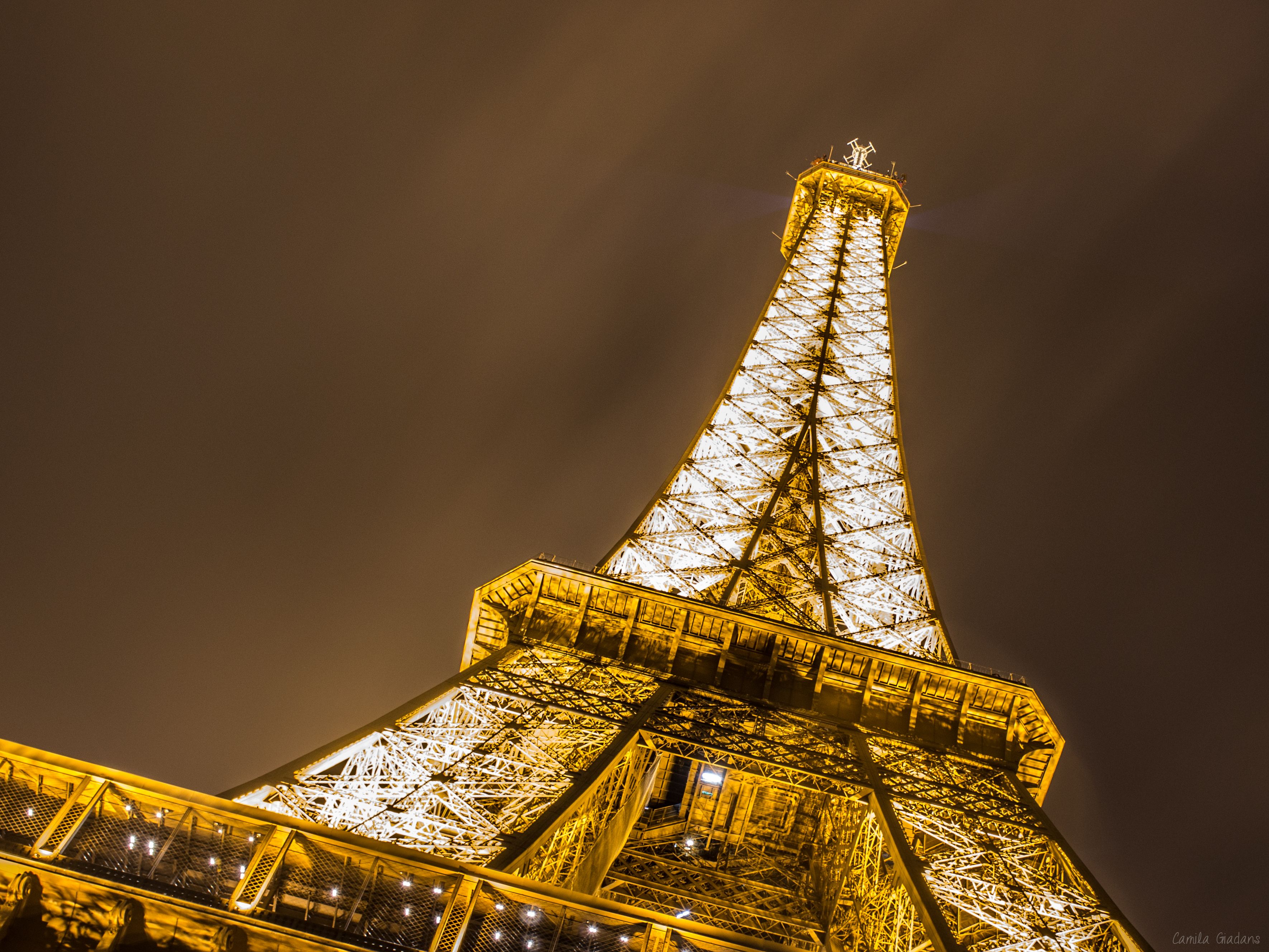 Wallpapers Eiffel Tower, Night, Champ de Mars, Paris, HD, World,