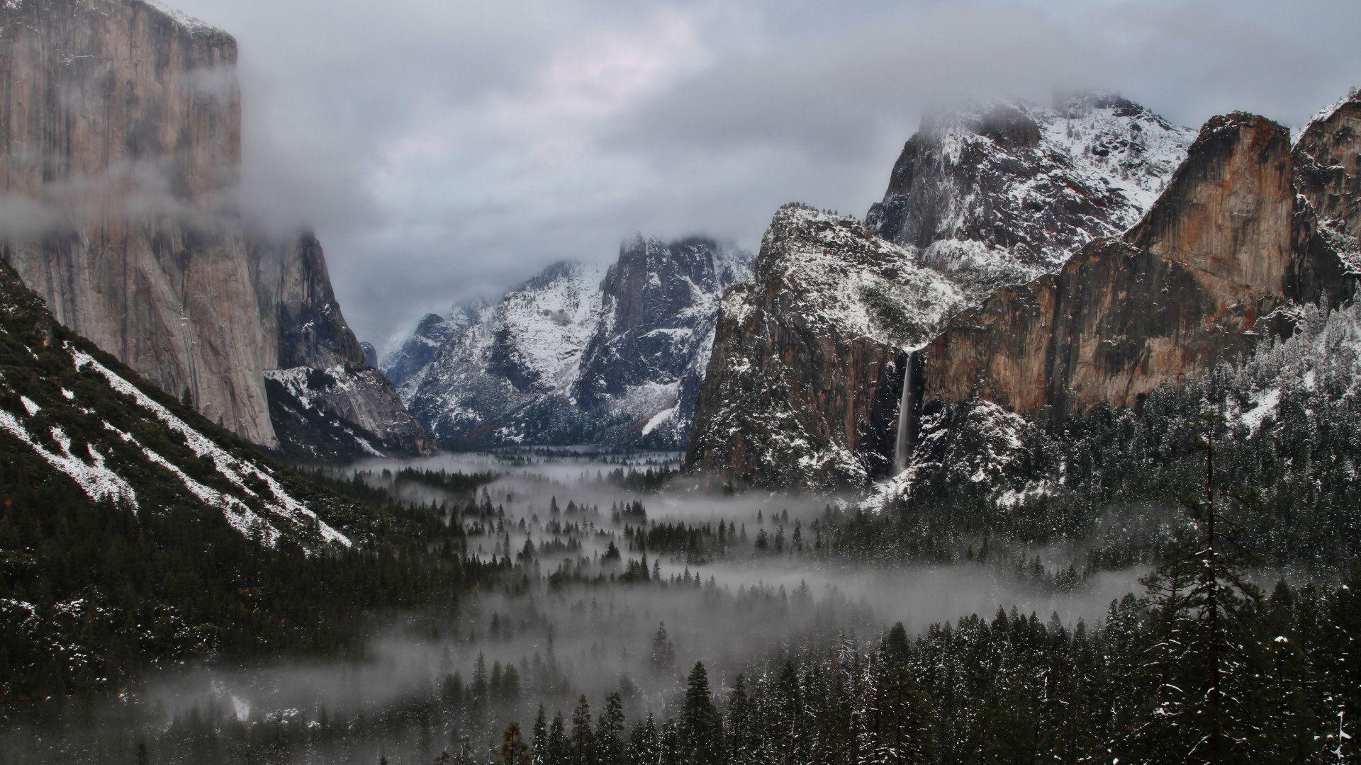 Free Yosemite Wallpaper Valley in Winter