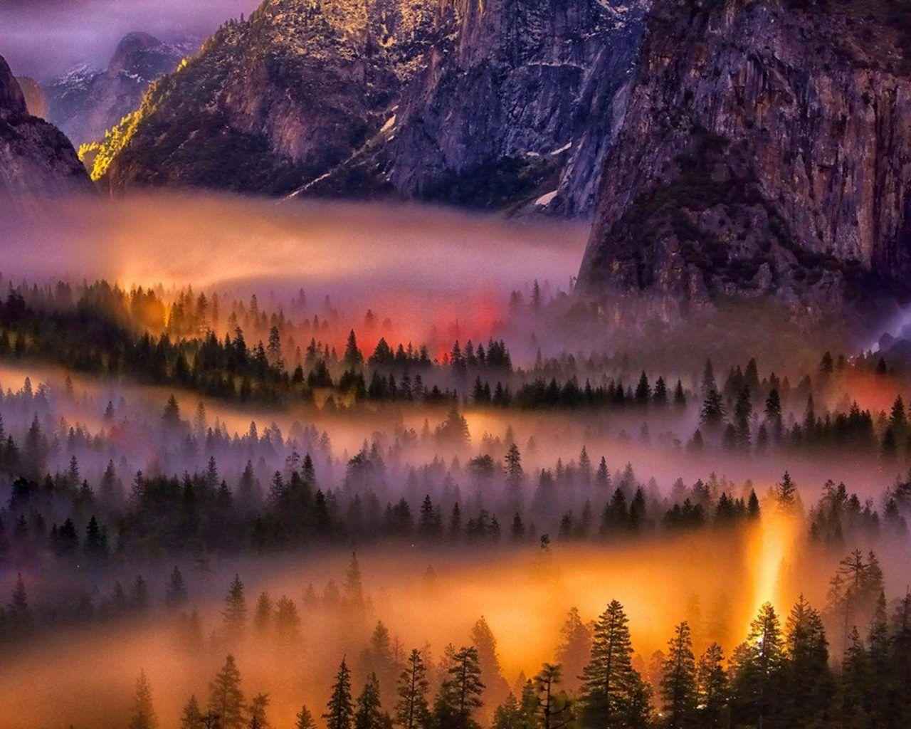 Best Photo In Photohop Fire Yosemite National Park Yosemite