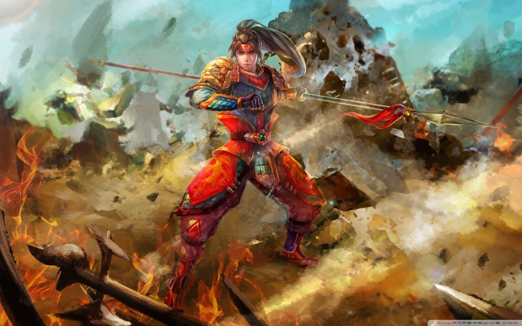Knights of Valour Zhao Yun ❤ 4K HD Desktop Wallpaper for 4K Ultra