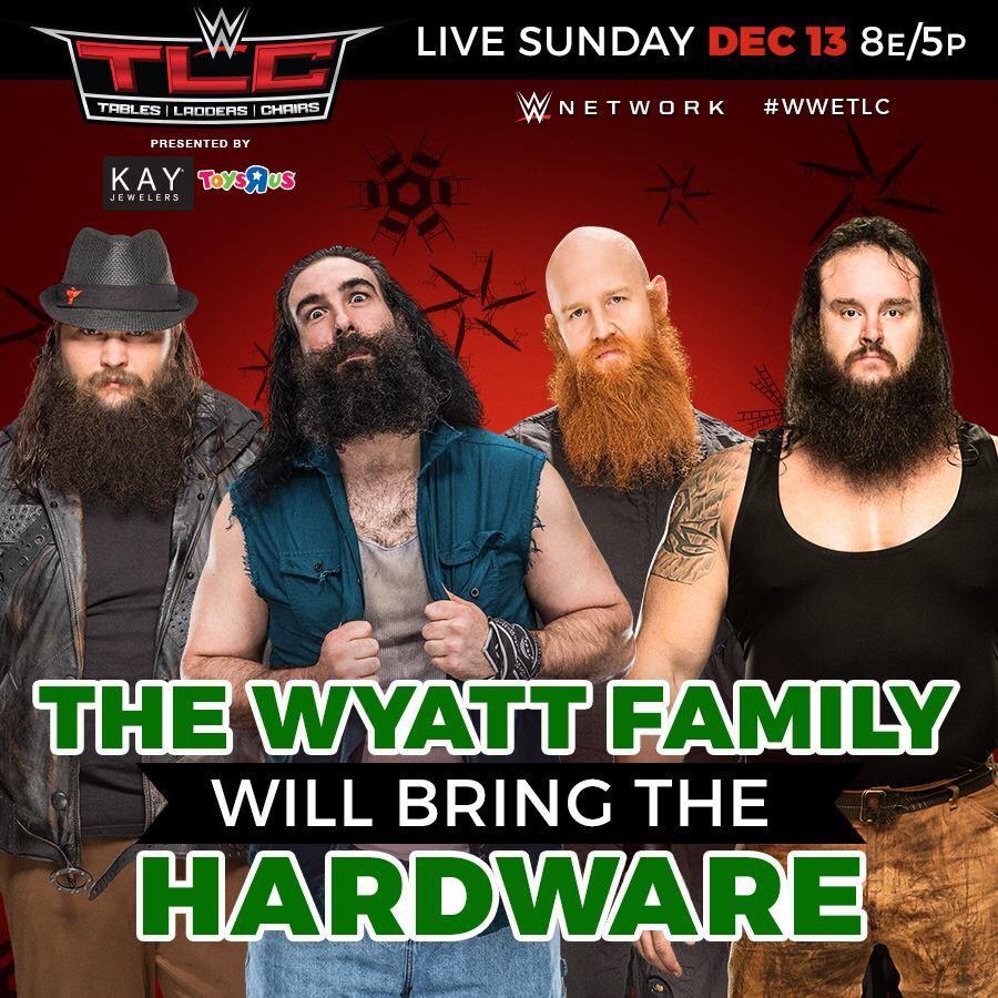 WWE TLC 2015: The Wyatt Family Bray Wyatt, Luke Harper, Erick