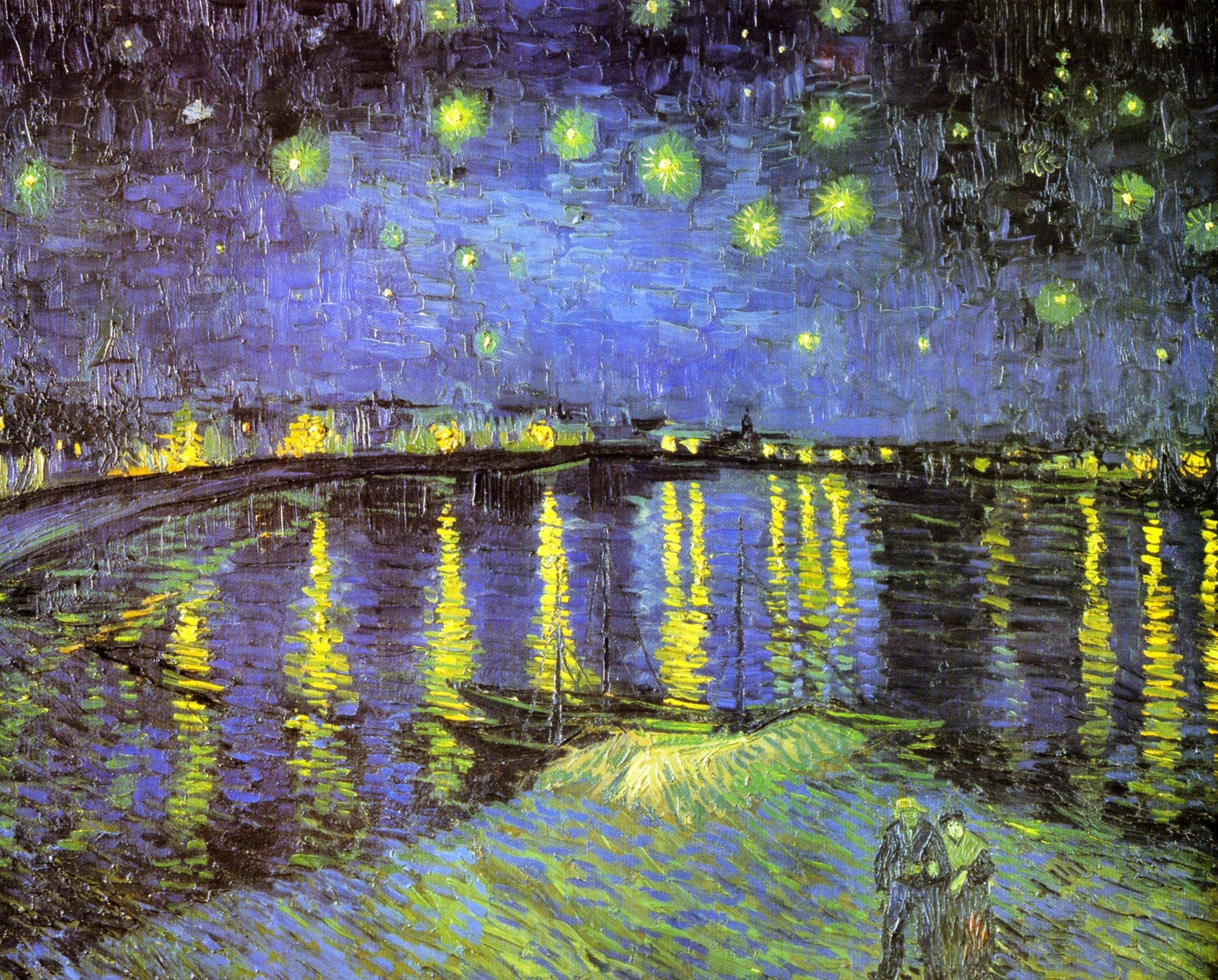 paintings, night, Classic, Vincent Van Gogh, Starry Night Over