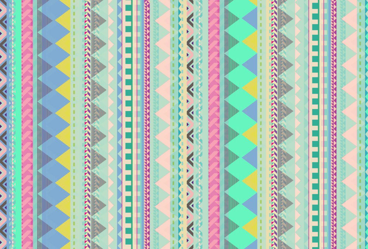 Pastel Aztec pattern