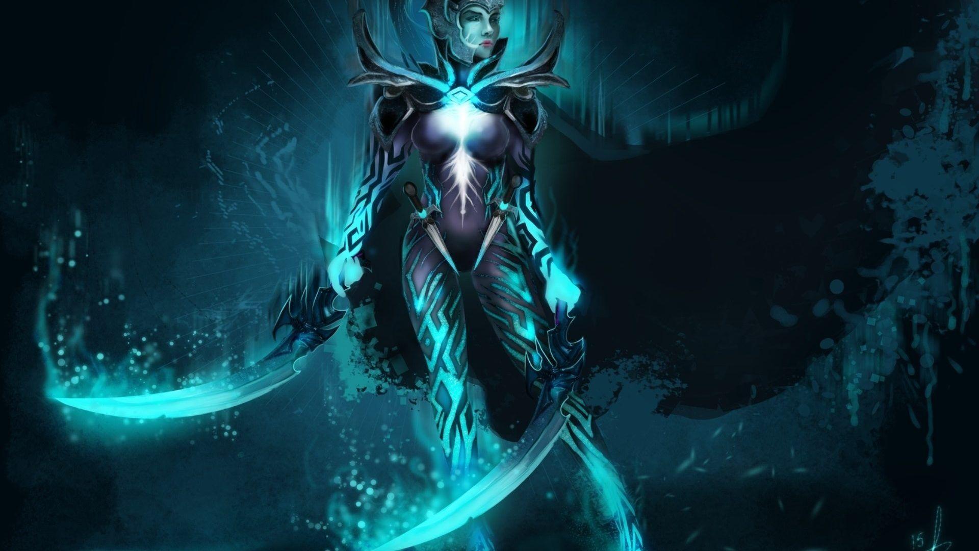 Dota 2 Game Characters Phantom Assassin Arcana HD Wallpaper