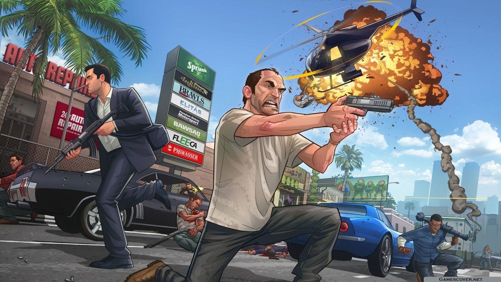 Grand Theft Auto V Wallpaper. Read games reviews, play online